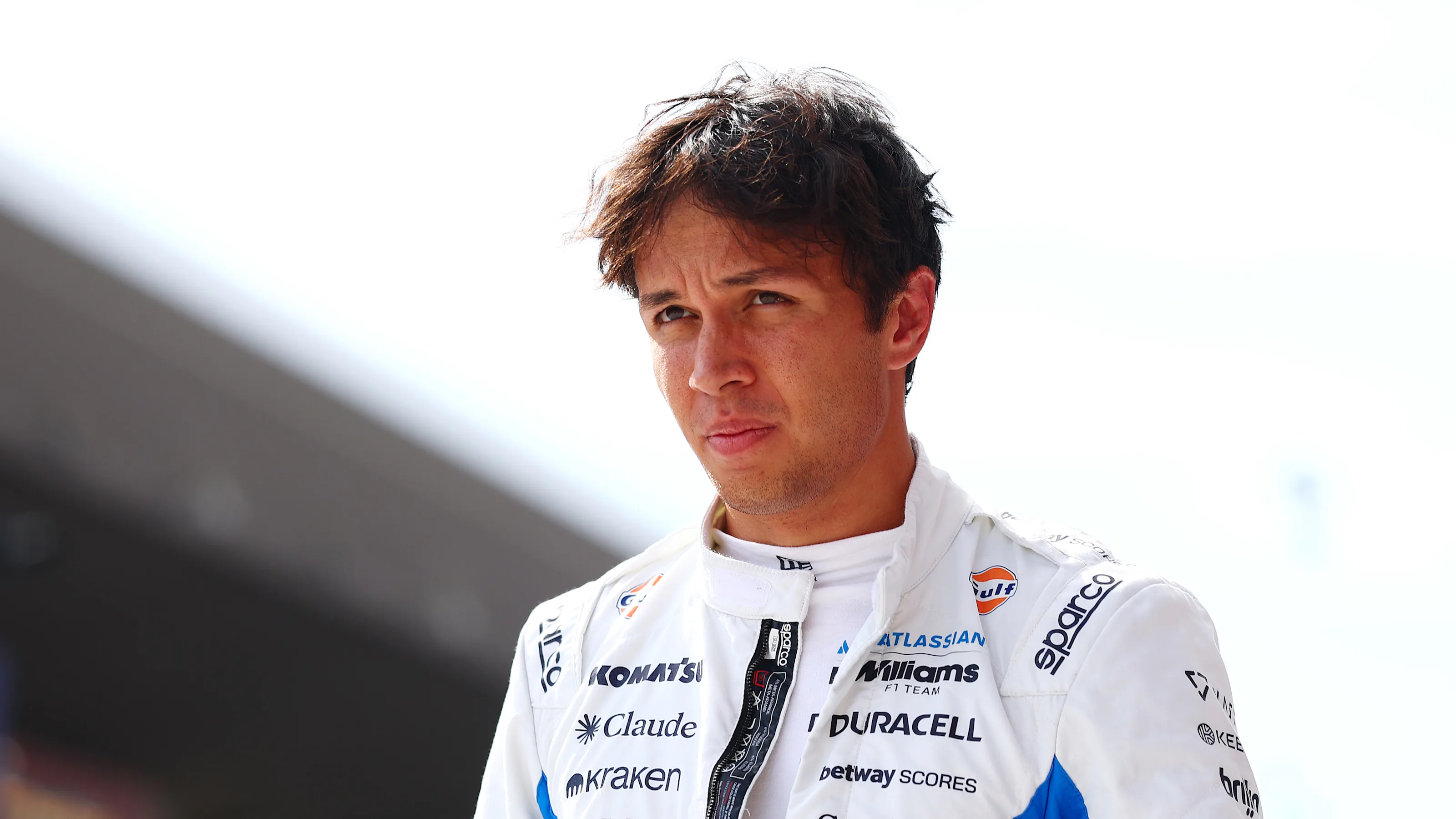BUDAPEST, HUNGARY - JULY 25: Nineteenth placed qualifier Alexander Albon of Thailand and Williams