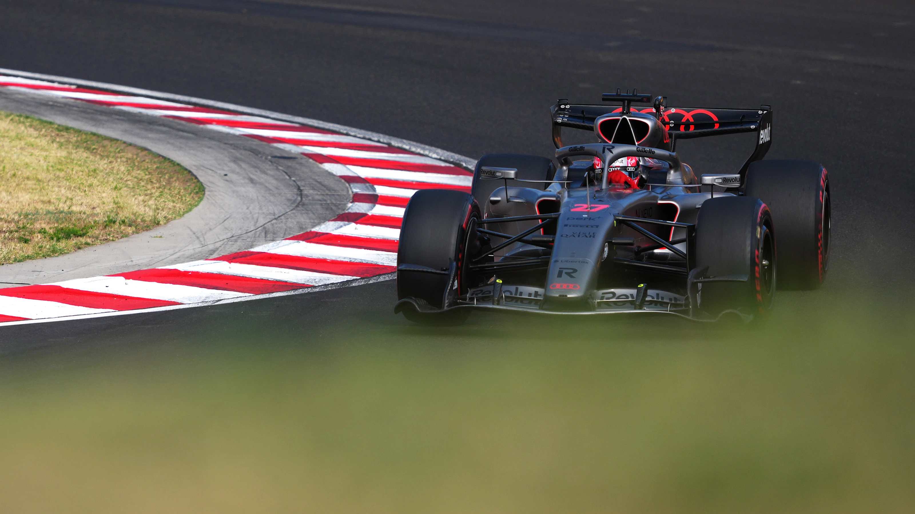 BUDAPEST, HUNGARY - JULY 25: Nico Hulkenberg of Germany driving the (27) Audi F1 Team R26 on track