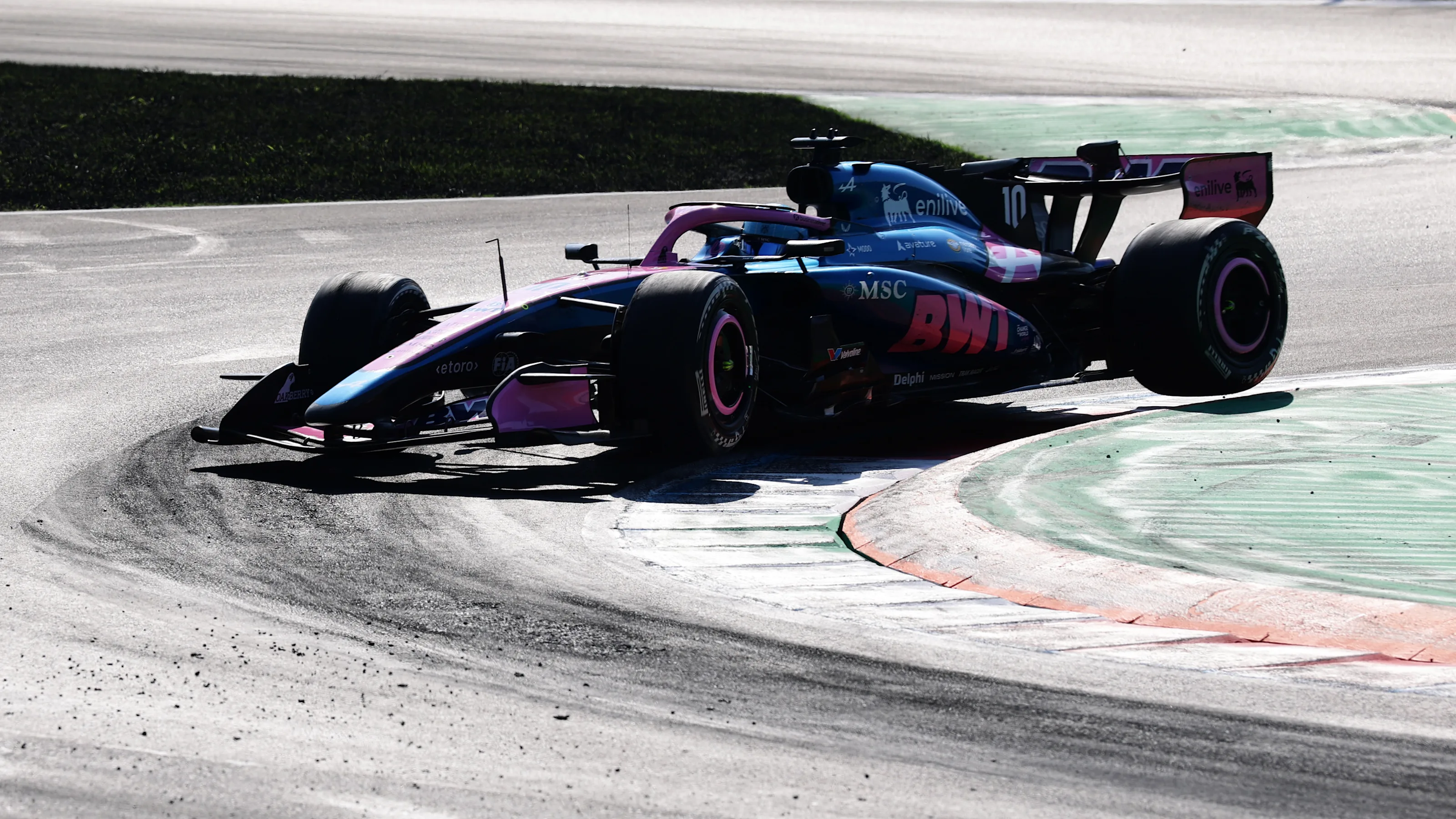 MONZA, ITALY - SEPTEMBER 06: Pierre Gasly of France driving the (10) Alpine F1 A526 Mercedes on