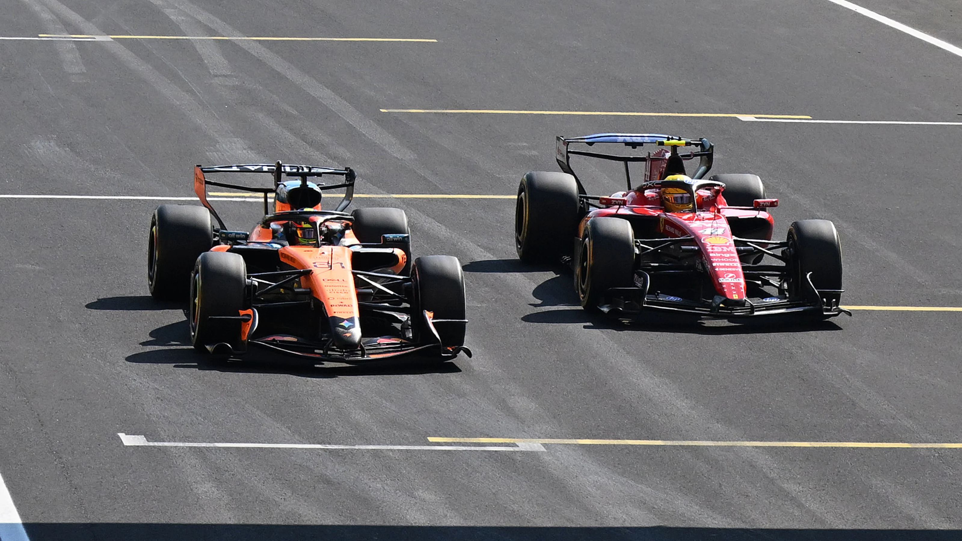 MONZA, ITALY - SEPTEMBER 06: Lewis Hamilton of Great Britain driving the (44) Scuderia Ferrari