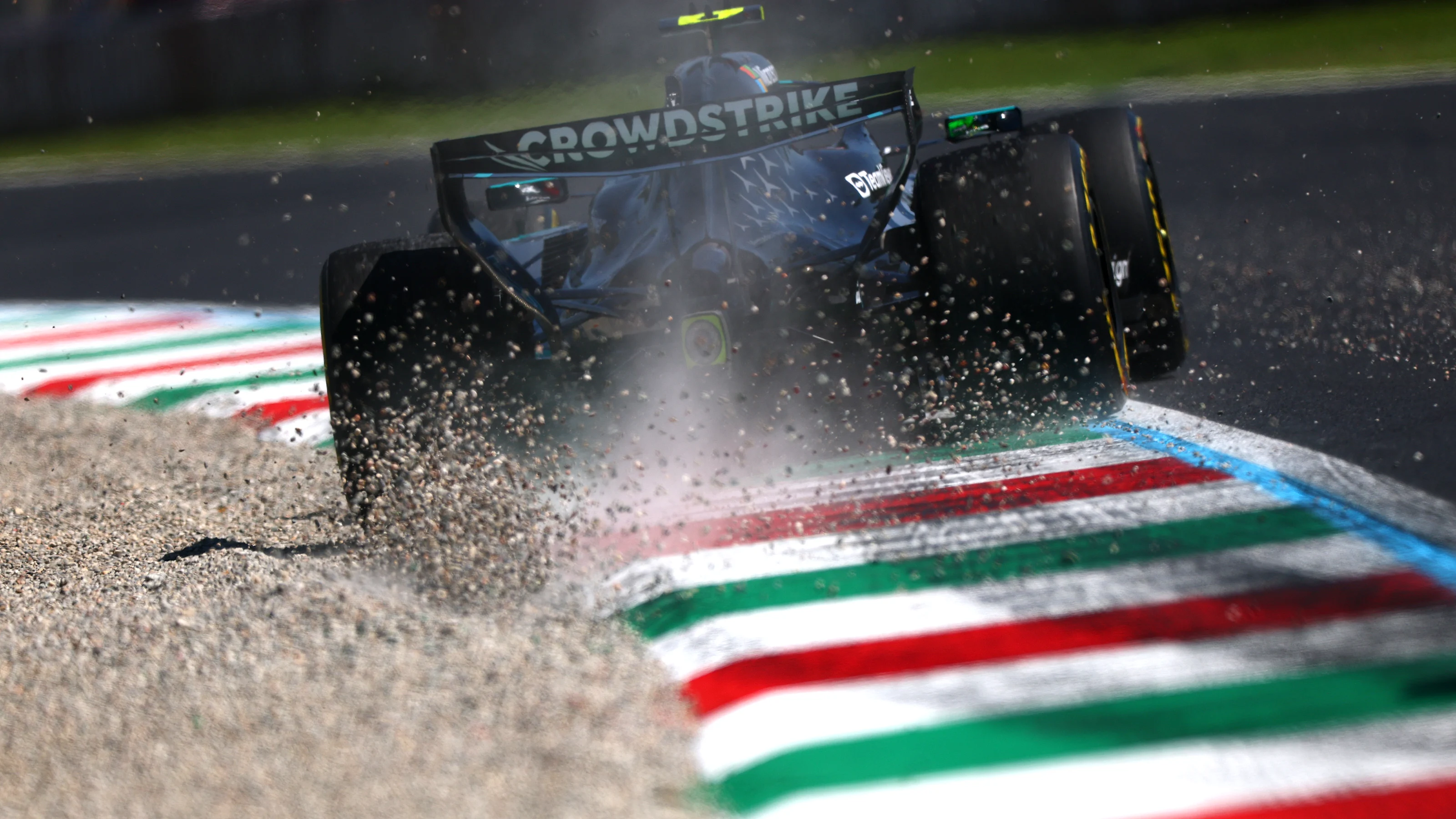 MONZA, ITALY - SEPTEMBER 04: Andrea Kimi Antonelli of Italy driving the (12) Mercedes AMG Petronas