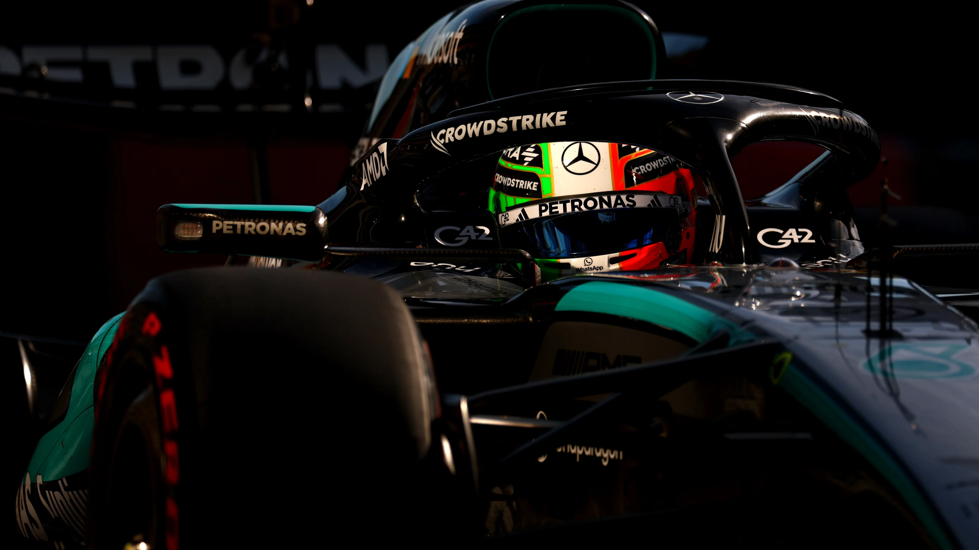 MONZA, ITALY - SEPTEMBER 05: Andrea Kimi Antonelli of Italy driving the (12) Mercedes AMG Petronas