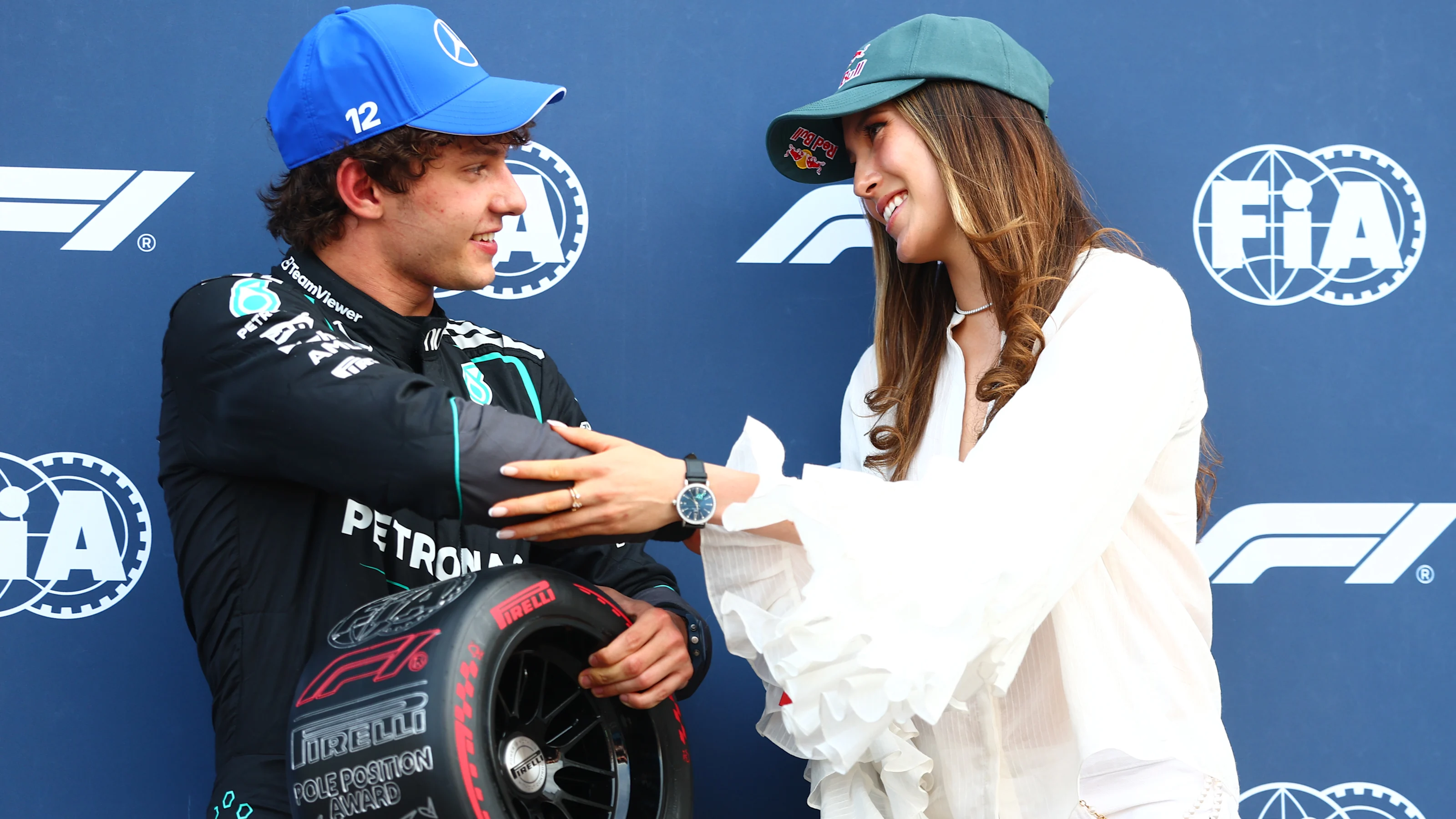 MONTE-CARLO, MONACO - JUNE 06: Pole position qualifier Andrea Kimi Antonelli of Italy and Mercedes