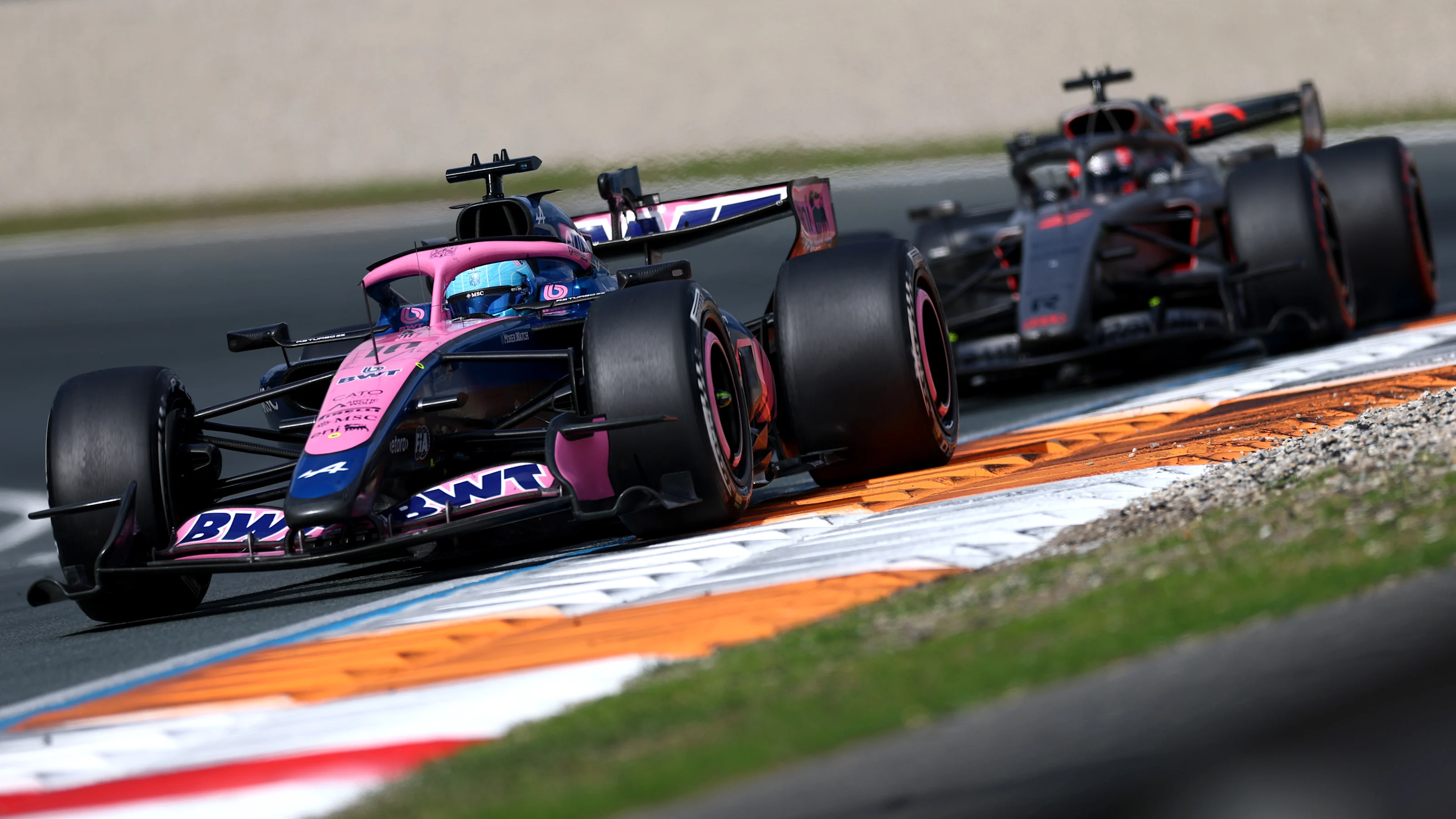ZANDVOORT, NETHERLANDS - AUGUST 23: Pierre Gasly of France driving the (10) Alpine F1 A526 Mercedes
