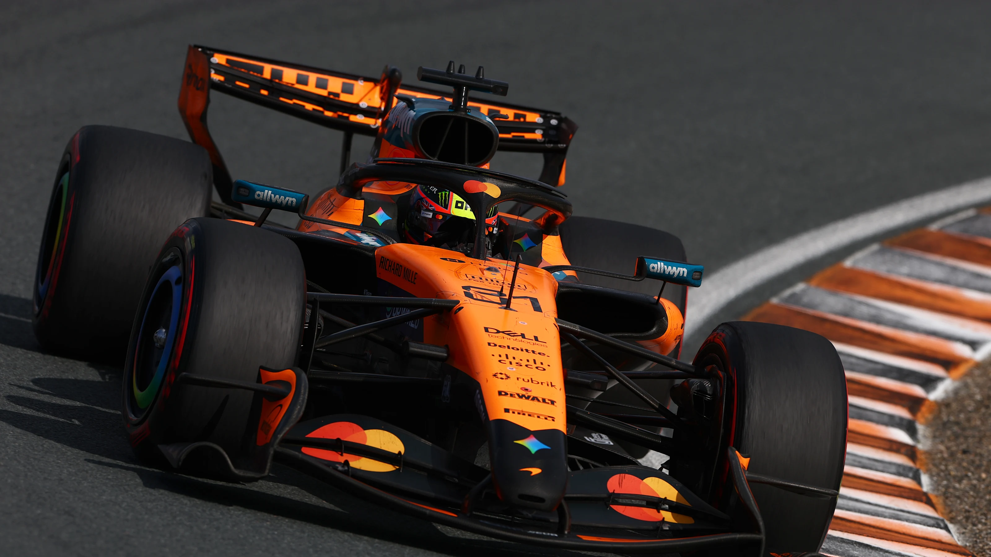 ZANDVOORT, NETHERLANDS - AUGUST 23: Oscar Piastri of Australia driving the (81) McLaren MCL40