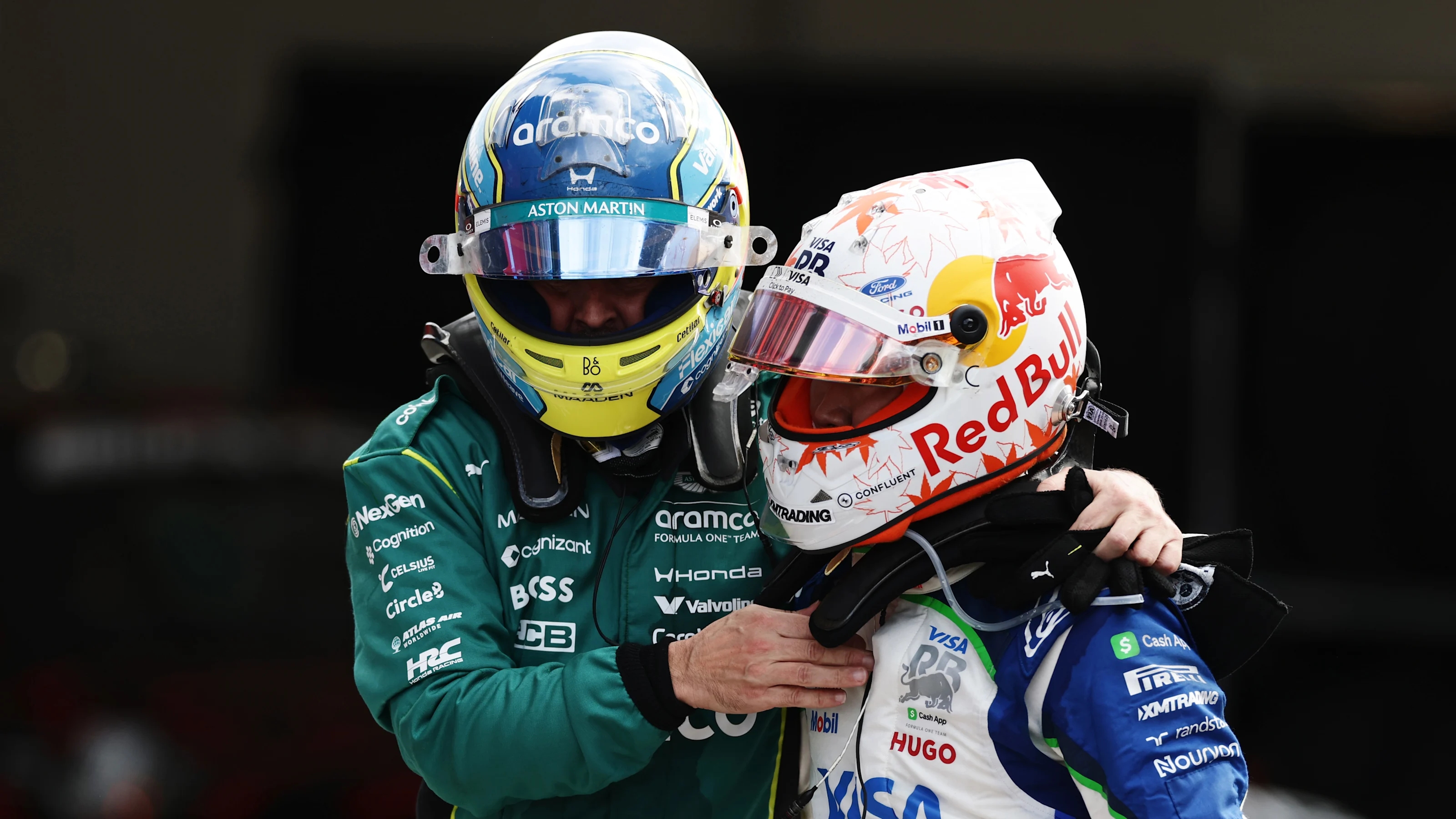 ZANDVOORT, NETHERLANDS - AUGUST 23: Ninth placed Fernando Alonso of Spain and Aston Martin F1 Team