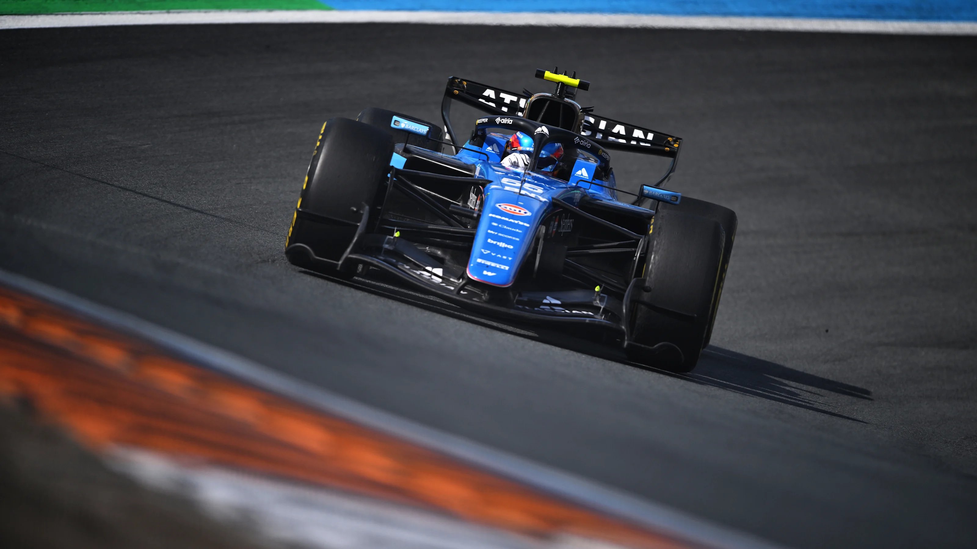 ZANDVOORT, NETHERLANDS - AUGUST 22: Carlos Sainz of Spain driving the (55) Williams FW48 Mercedes