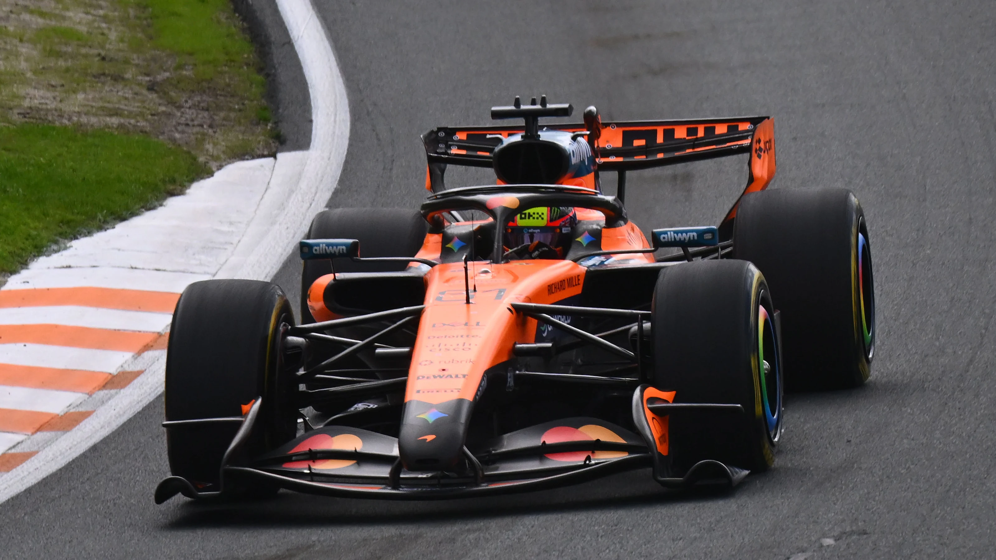 ZANDVOORT, NETHERLANDS - AUGUST 22: Oscar Piastri of Australia driving the (81) McLaren MCL40