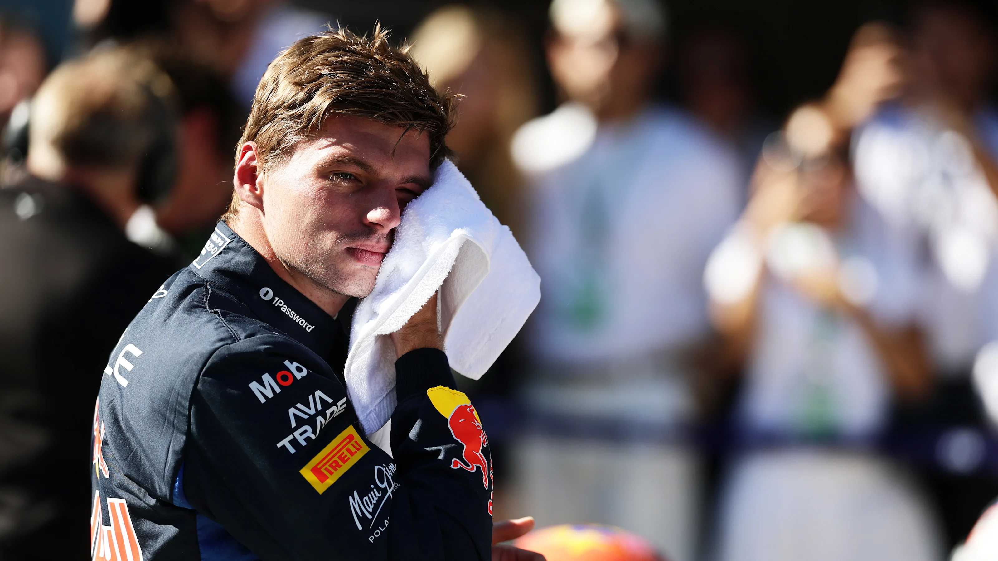 MADRID, SPAIN - SEPTEMBER 12: Third placed qualifier Max Verstappen of the Netherlands and Oracle