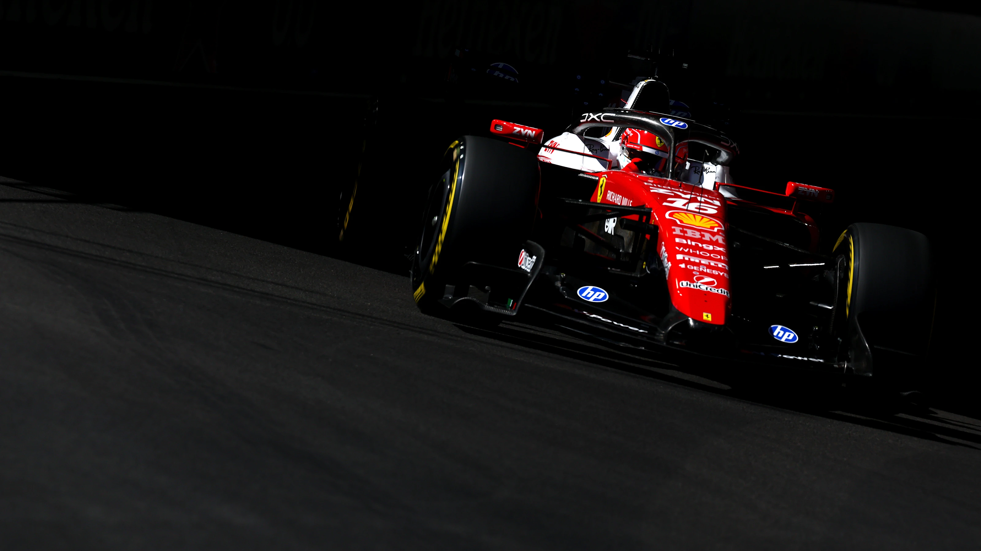 MADRID, SPAIN - SEPTEMBER 12: Charles Leclerc of Monaco driving the (16) Scuderia Ferrari SF-26 on