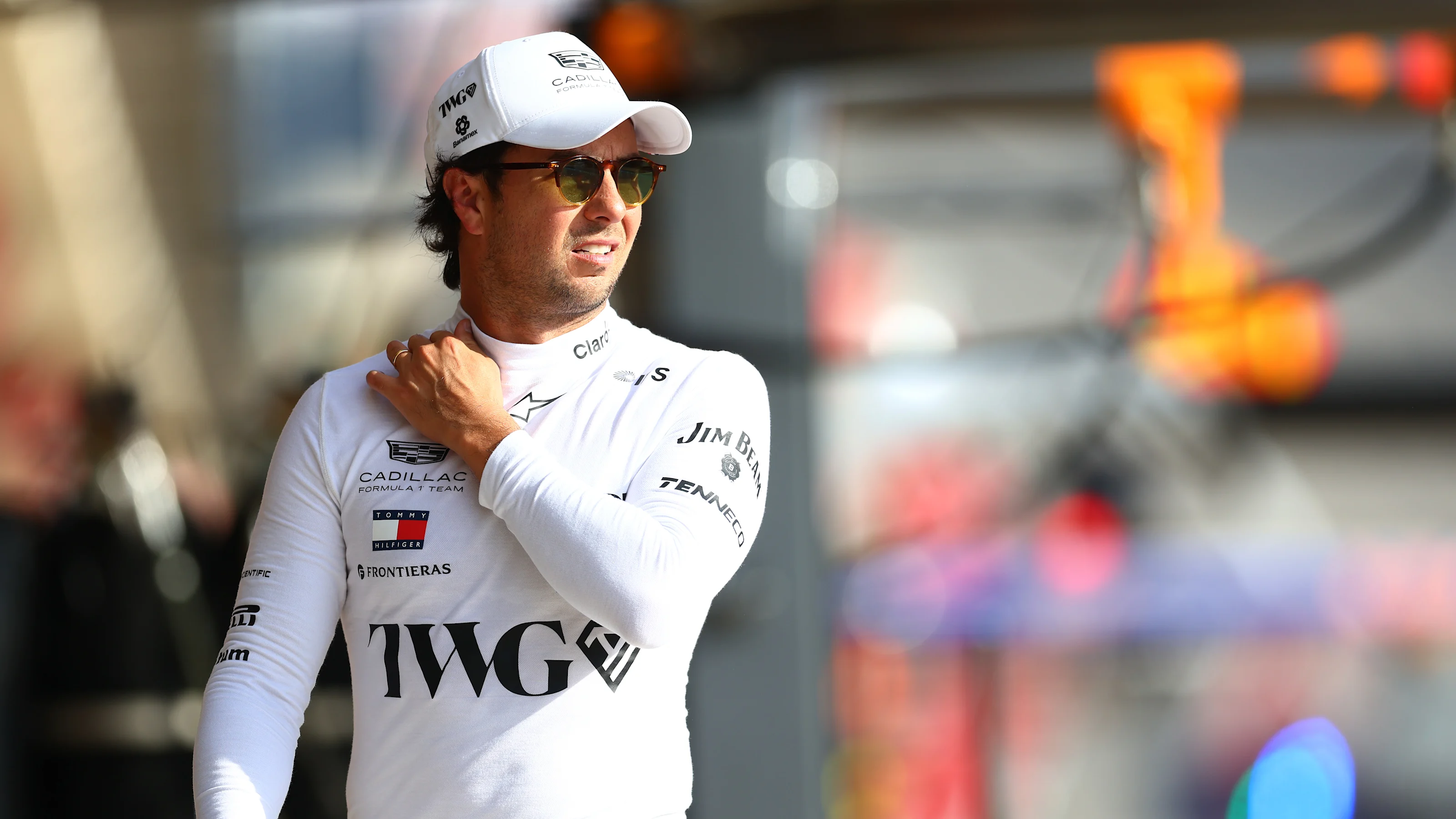 AUSTIN, TEXAS - OCTOBER 24: Twenty-first placed qualifier Sergio Perez of Mexico and Cadillac F1