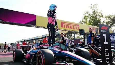 MONZA, ITALY - SEPTEMBER 05: Pole position qualifier Pierre Gasly of France and Alpine F1