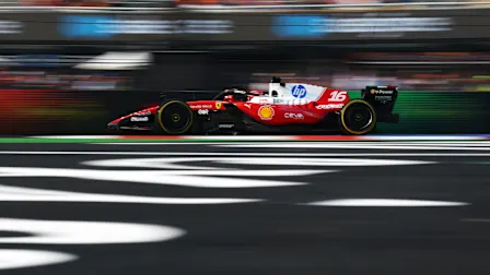 MEXICO CITY, MEXICO - OCTOBER 30: Charles Leclerc of Monaco driving the (16) Scuderia Ferrari SF-26