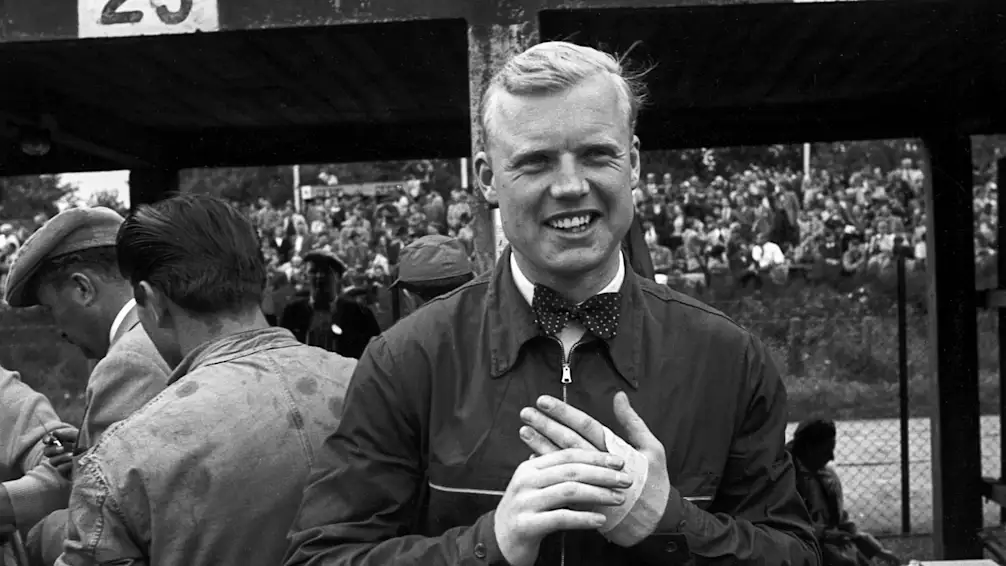 Mike Hawthorn, Ferrari 625, Grand Prix of Germany, Nurburgring, 01 August 1954. (Photo by Bernard