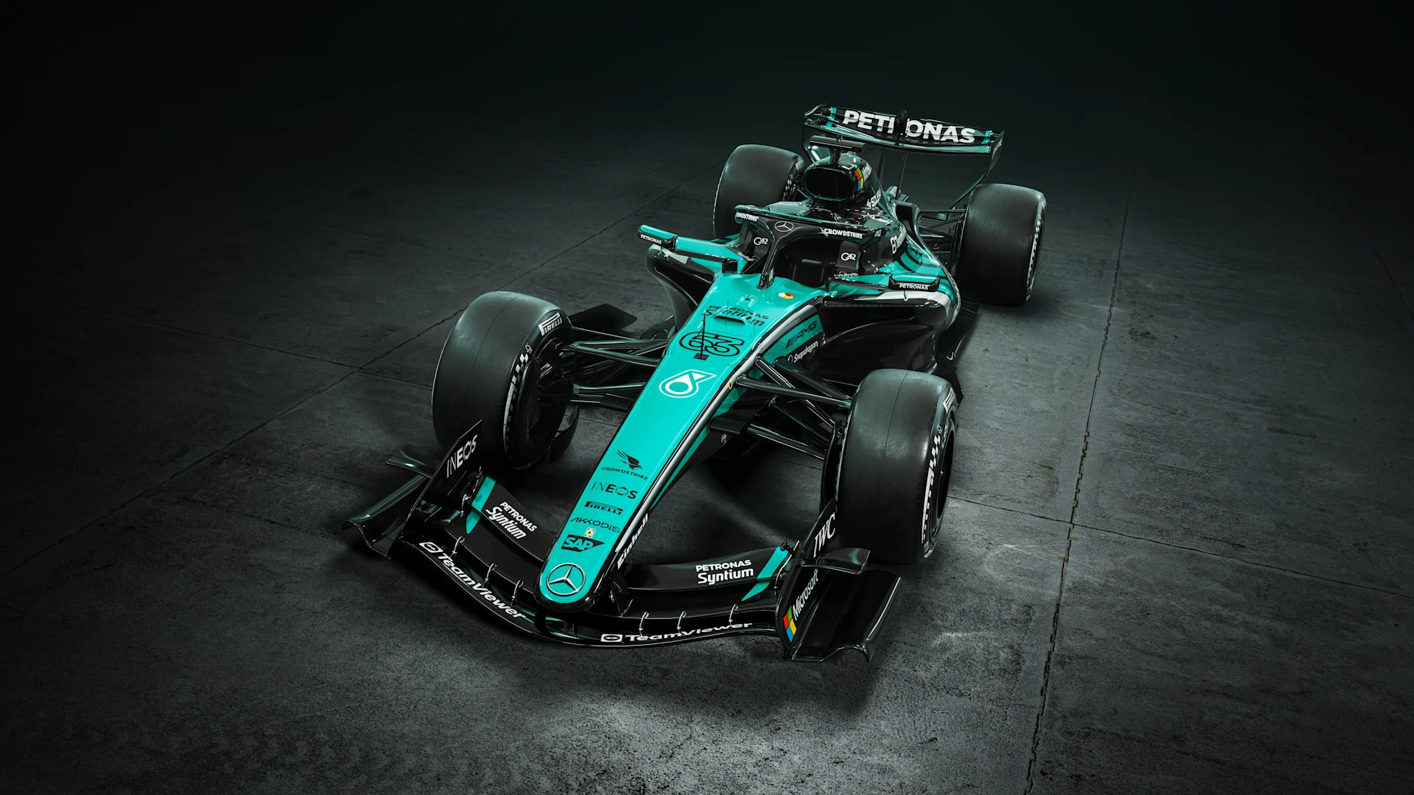 Mercedes reveal special livery for Bahrain GP in Malaysia