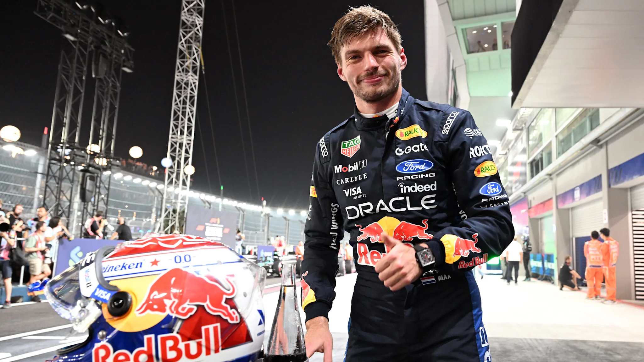 Max Verstappen takes Singapore Sprint pole in 1m 31.156s, but the result is under review — Sprint Qualifying F1