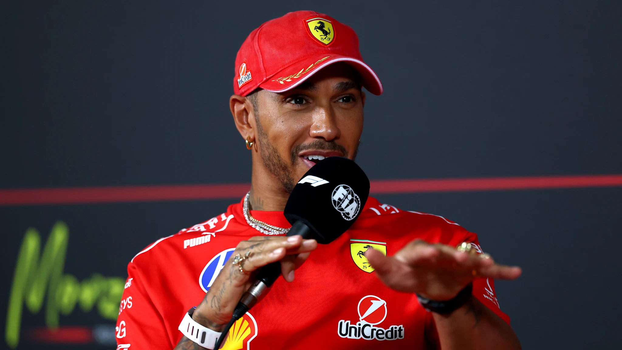 Hamilton ‘strongly believes’ in Ferrari’s victory chances