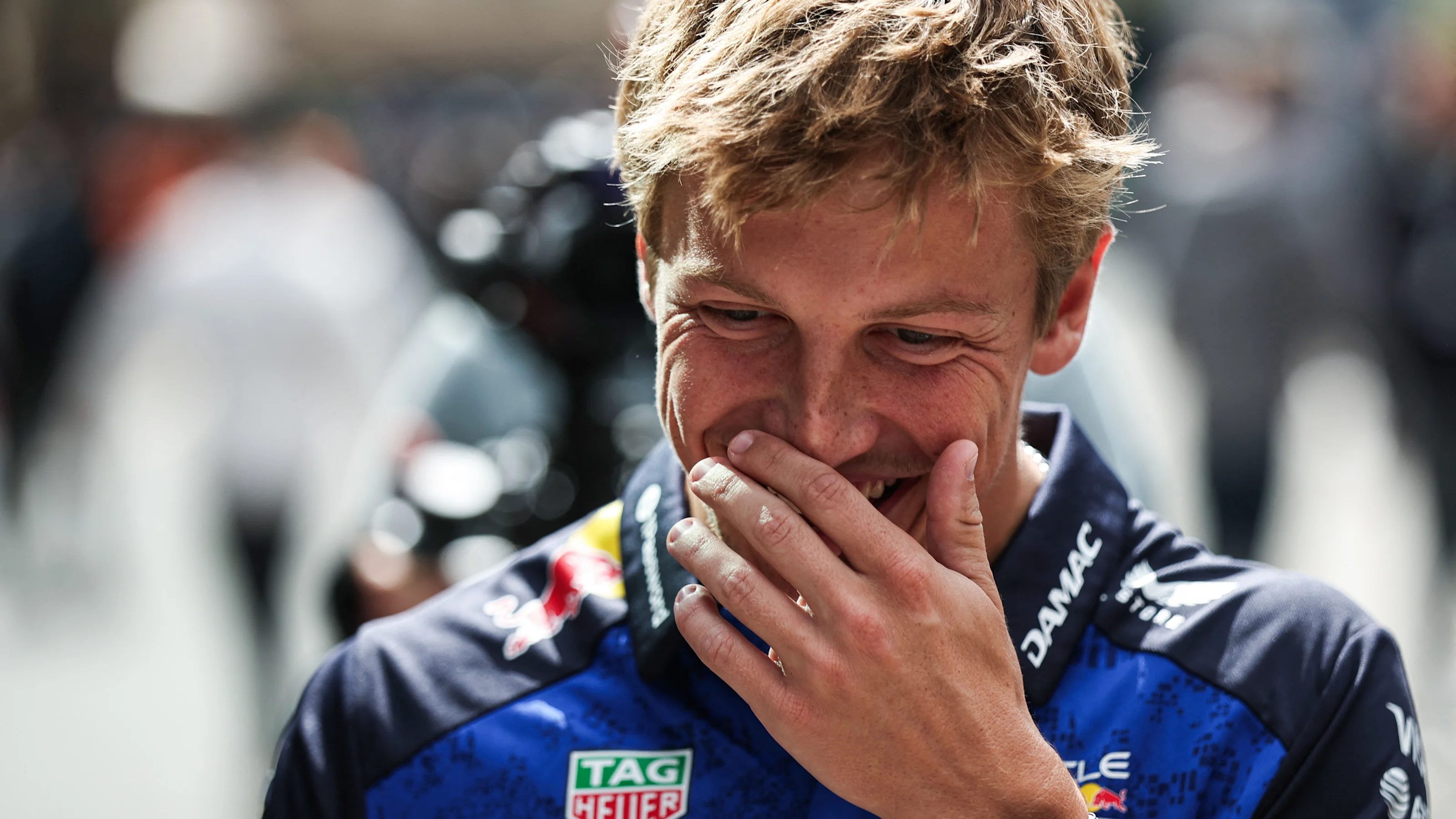 ZANDVOORT, NETHERLANDS - AUGUST 20: Liam Lawson of New Zealand and Oracle Red Bull Racing looks on