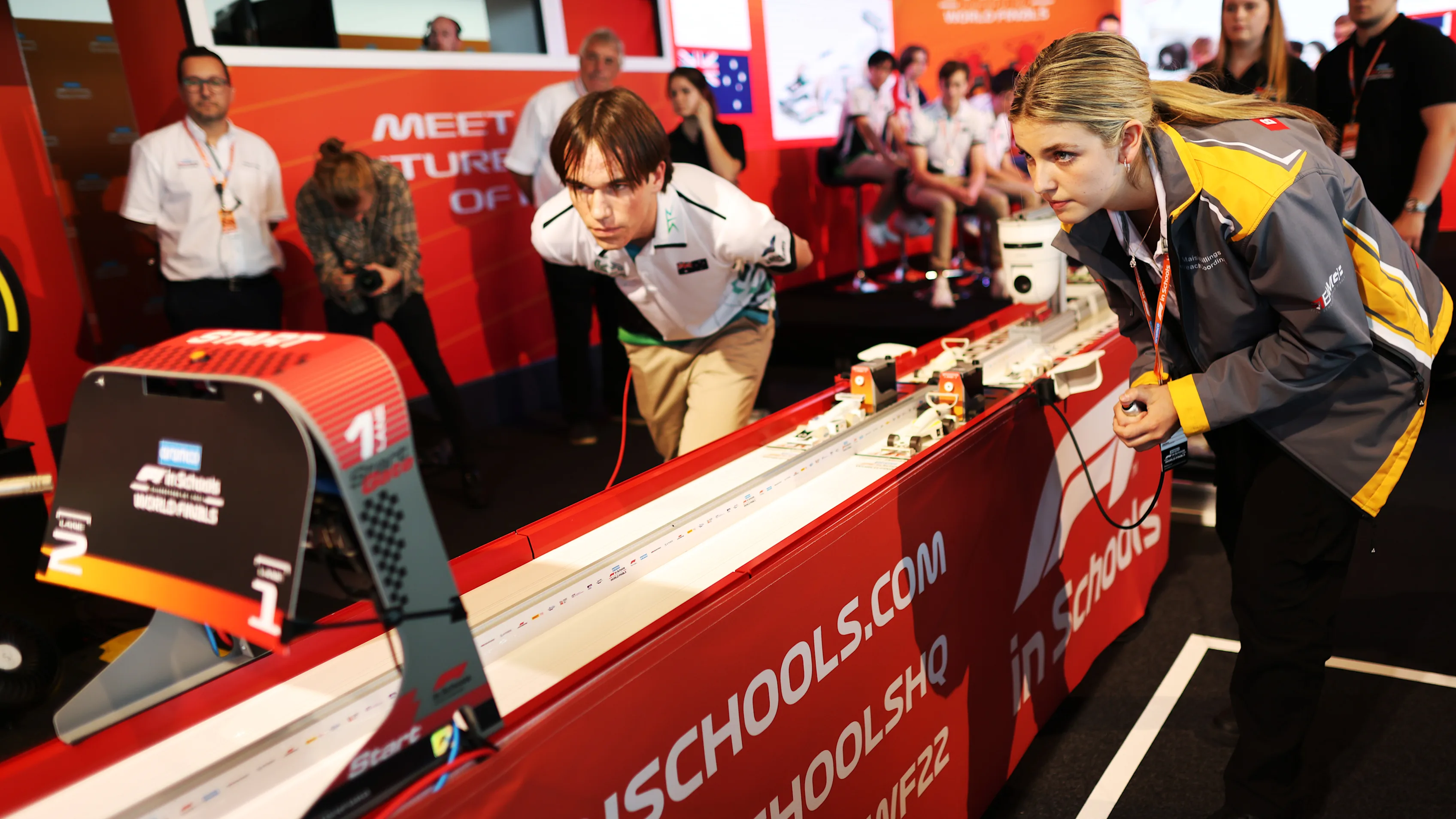 Racing at the 2022 F1 in Schools World Finals.jpg
