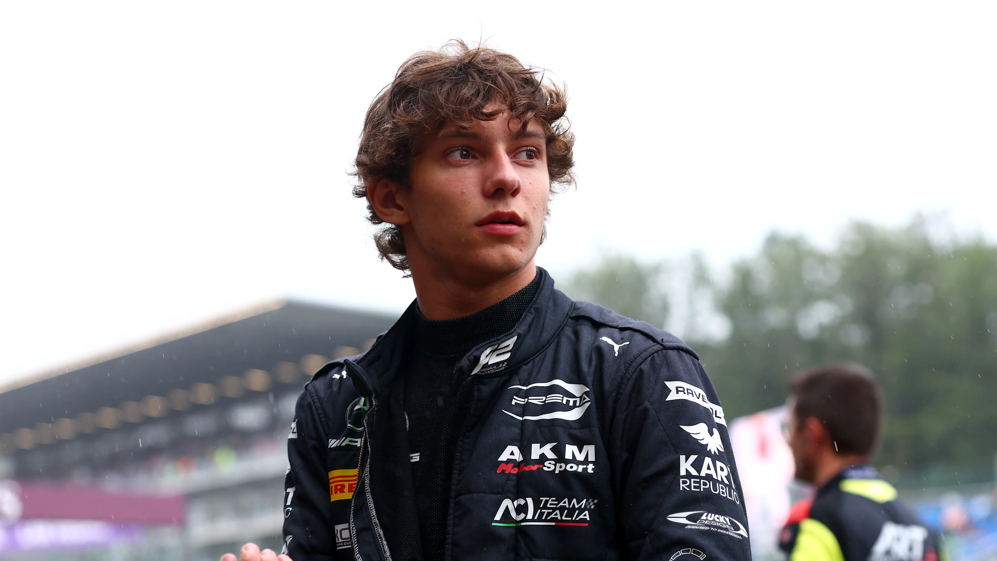 SPA, BELGIUM - JULY 27: Andrea Kimi Antonelli of Italy and PREMA Racing (4) looks on in the Paddock