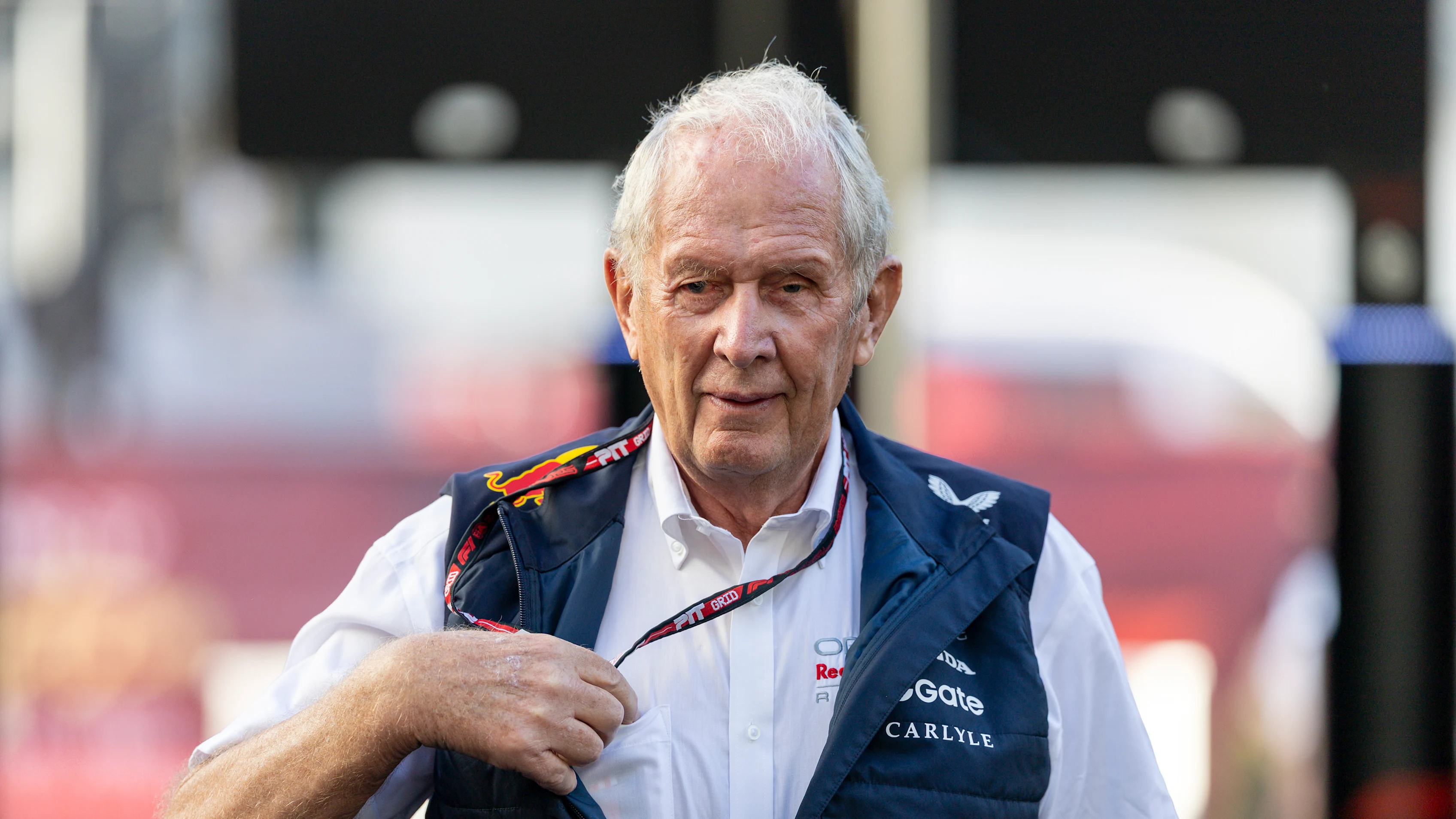 AUSTIN, TX - OCTOBER 19: Team Red Bull consultant Helmut Marko enters the paddock before the
