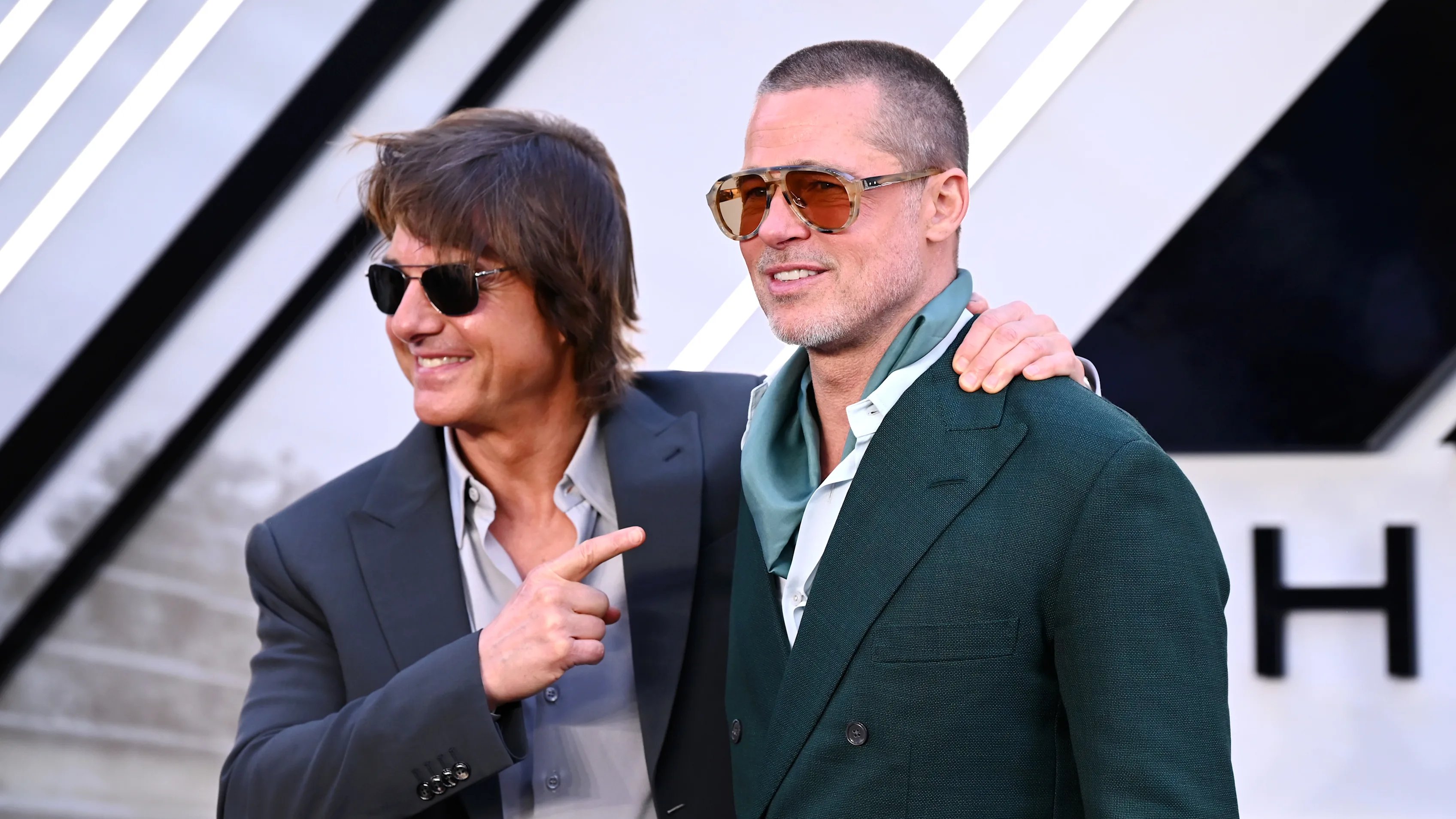 LONDON, ENGLAND - JUNE 23: Brad Pitt attends the European Premiere of "F1: The Movie" at Cineworld