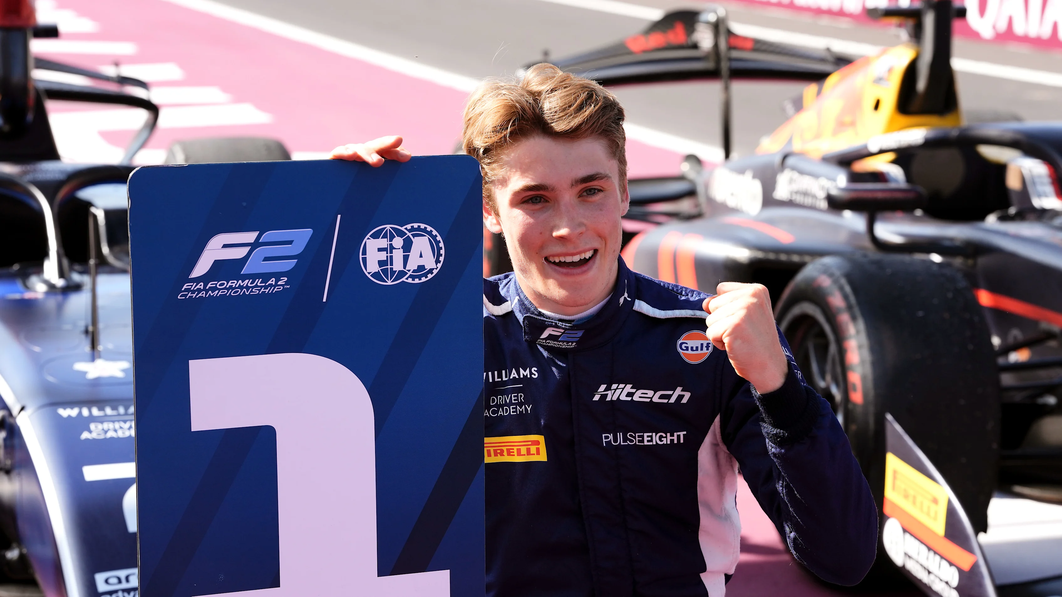 MONZA, ITALY - SEPTEMBER 07: Race winner Luke Browning of Great Britain and Hitech TGR (7)