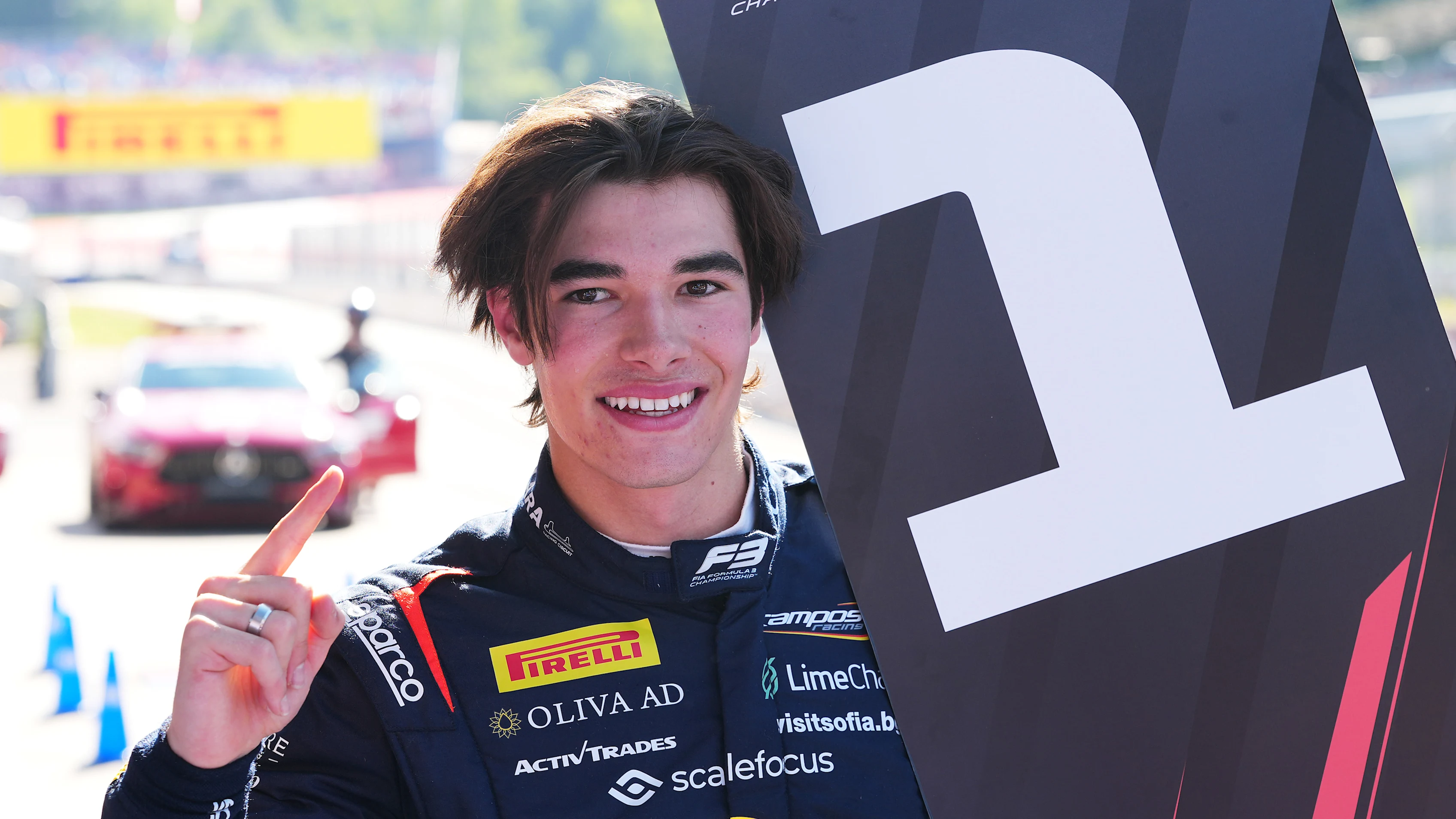 SPIELBERG, AUSTRIA - JUNE 29: Race winner Nikola Tsolov of Bulgaria and Campos Racing (12)