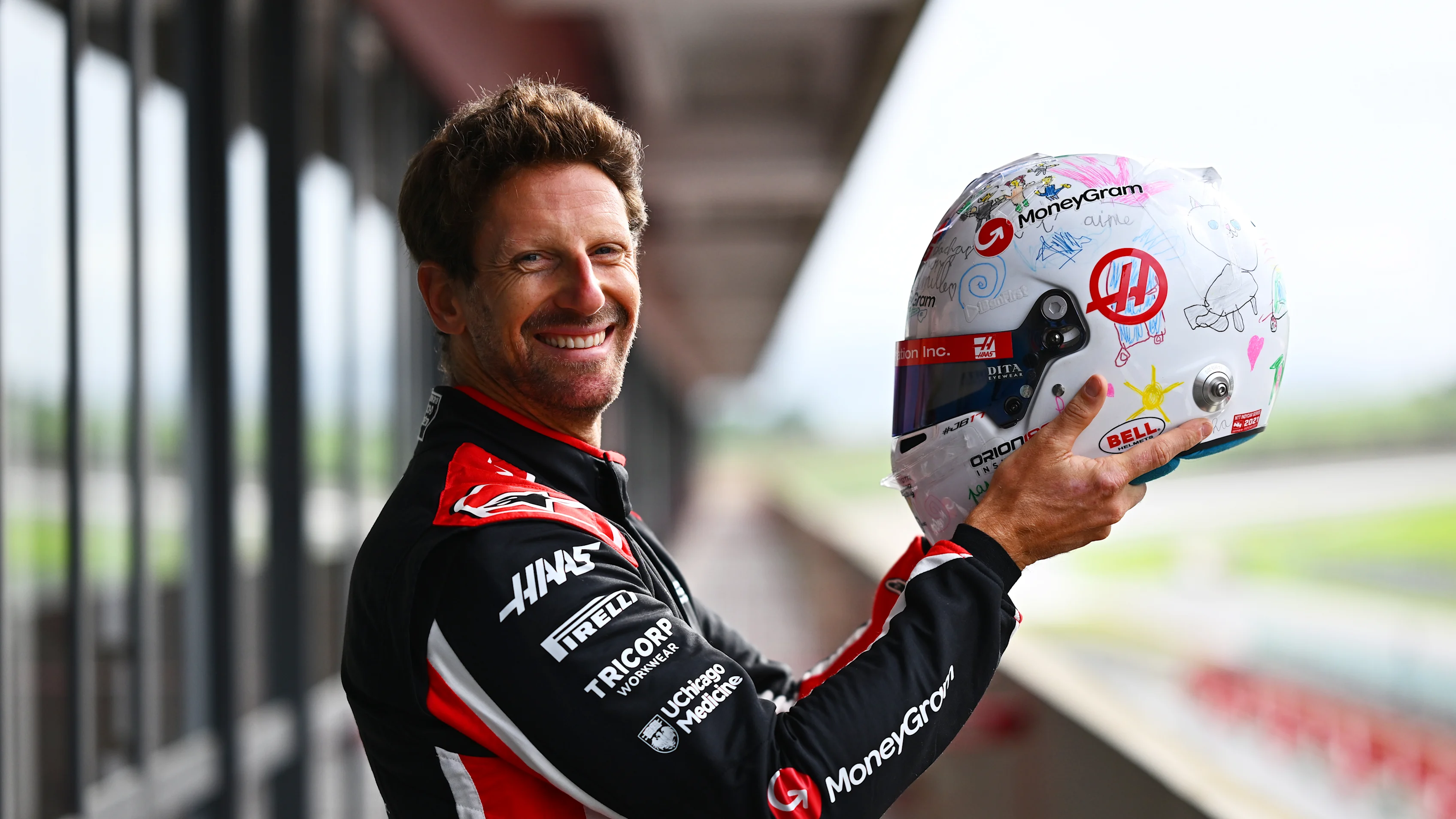 SCARPERIA, ITALY - SEPTEMBER 25: <<enter caption here>> during Haas F1 Testing at Mugello Circuit