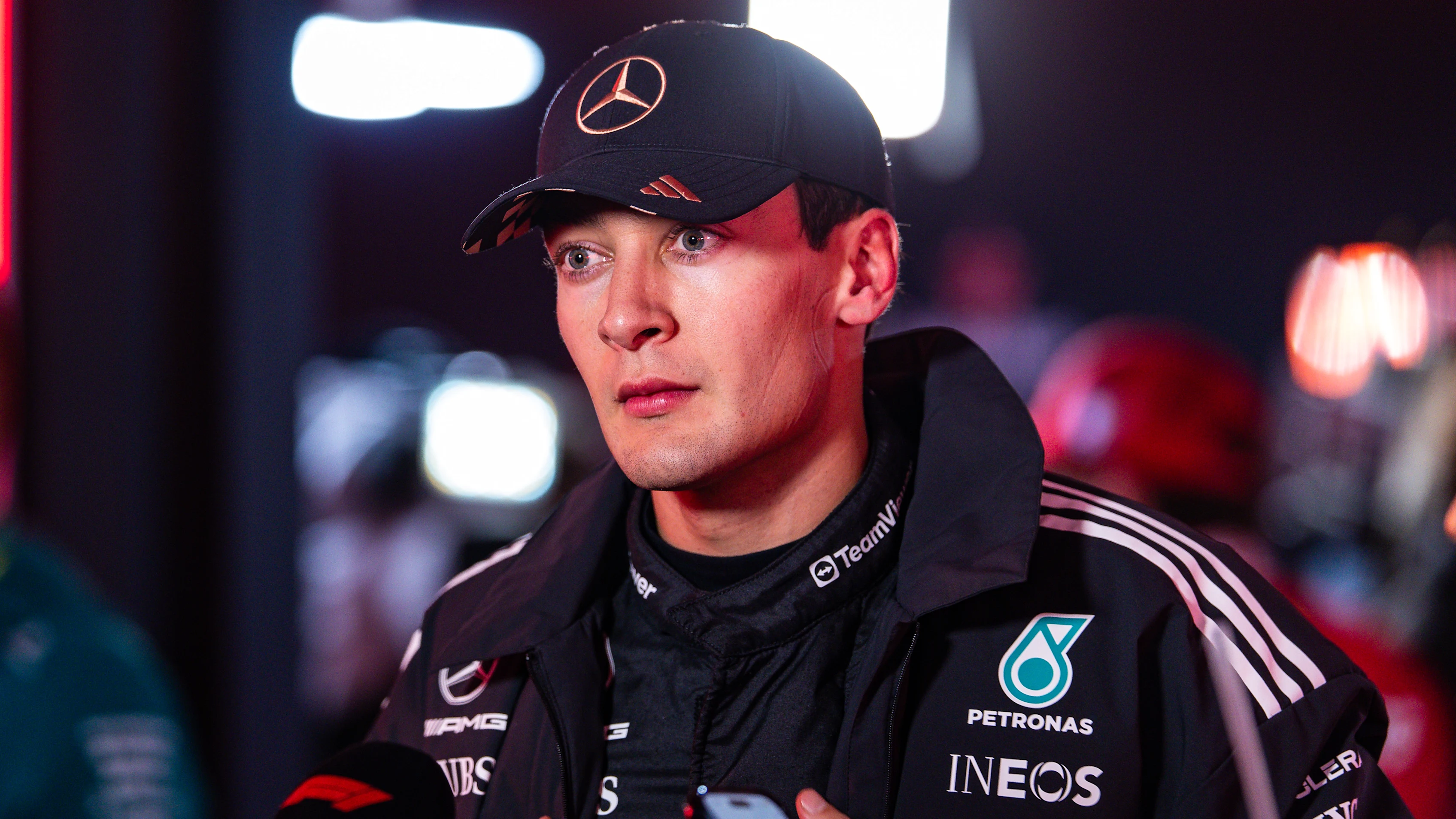 LAS VEGAS, NEVADA - NOVEMBER 21: Fourth placed qualifier George Russell of Great Britain and