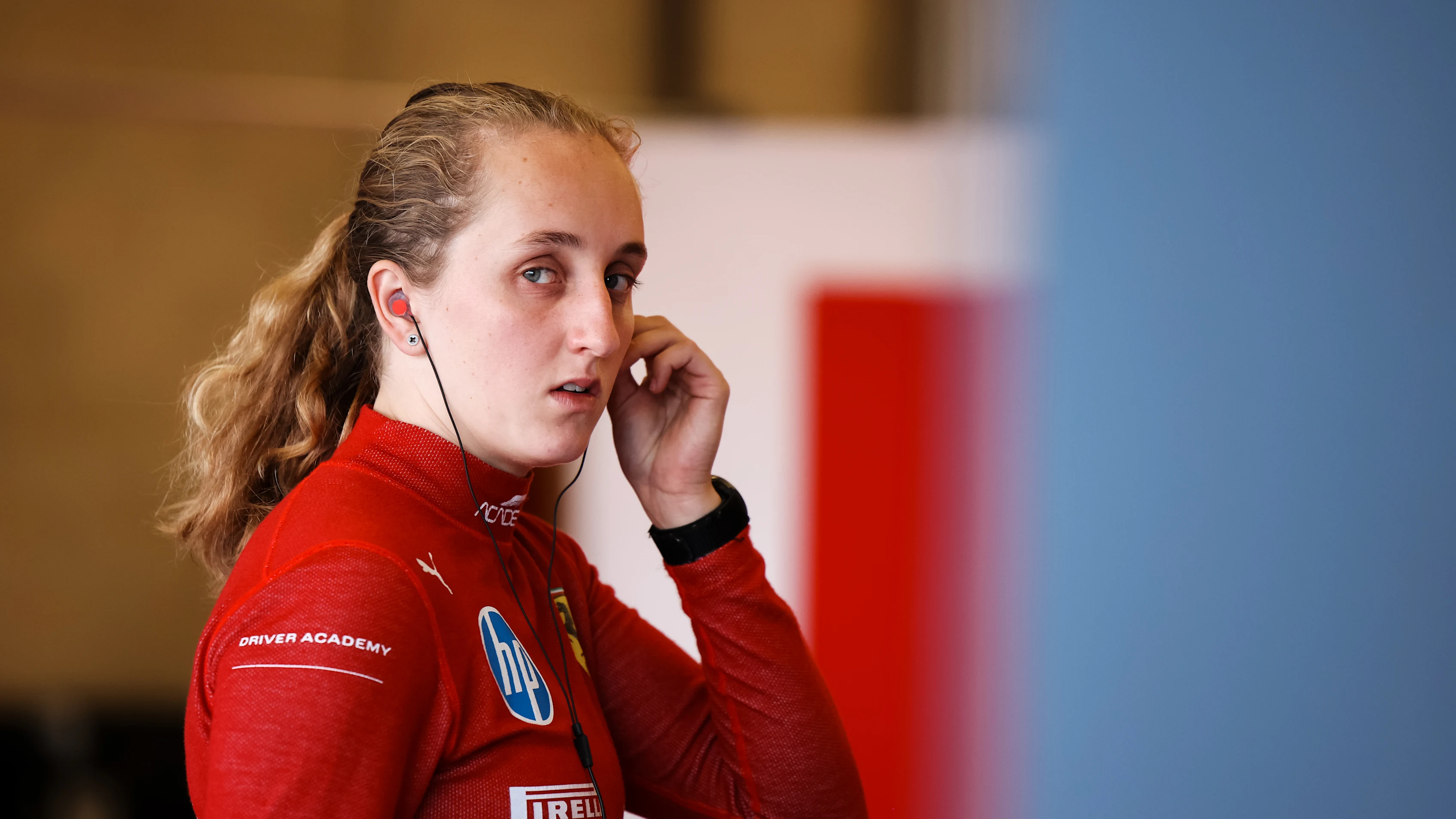 NAVARRA, SPAIN - SEPTEMBER 17: Maya Weug of Netherlands and MP Motorsport (64) prepares to drive in