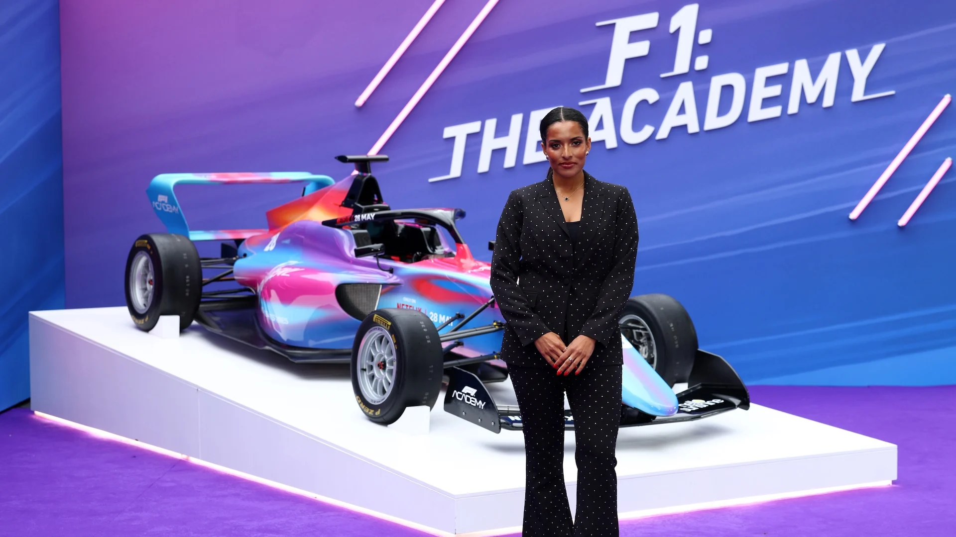 LONDON, ENGLAND - MAY 27: Ariana Bravo during the UK Premiere of Netflix Sports Series F1: The