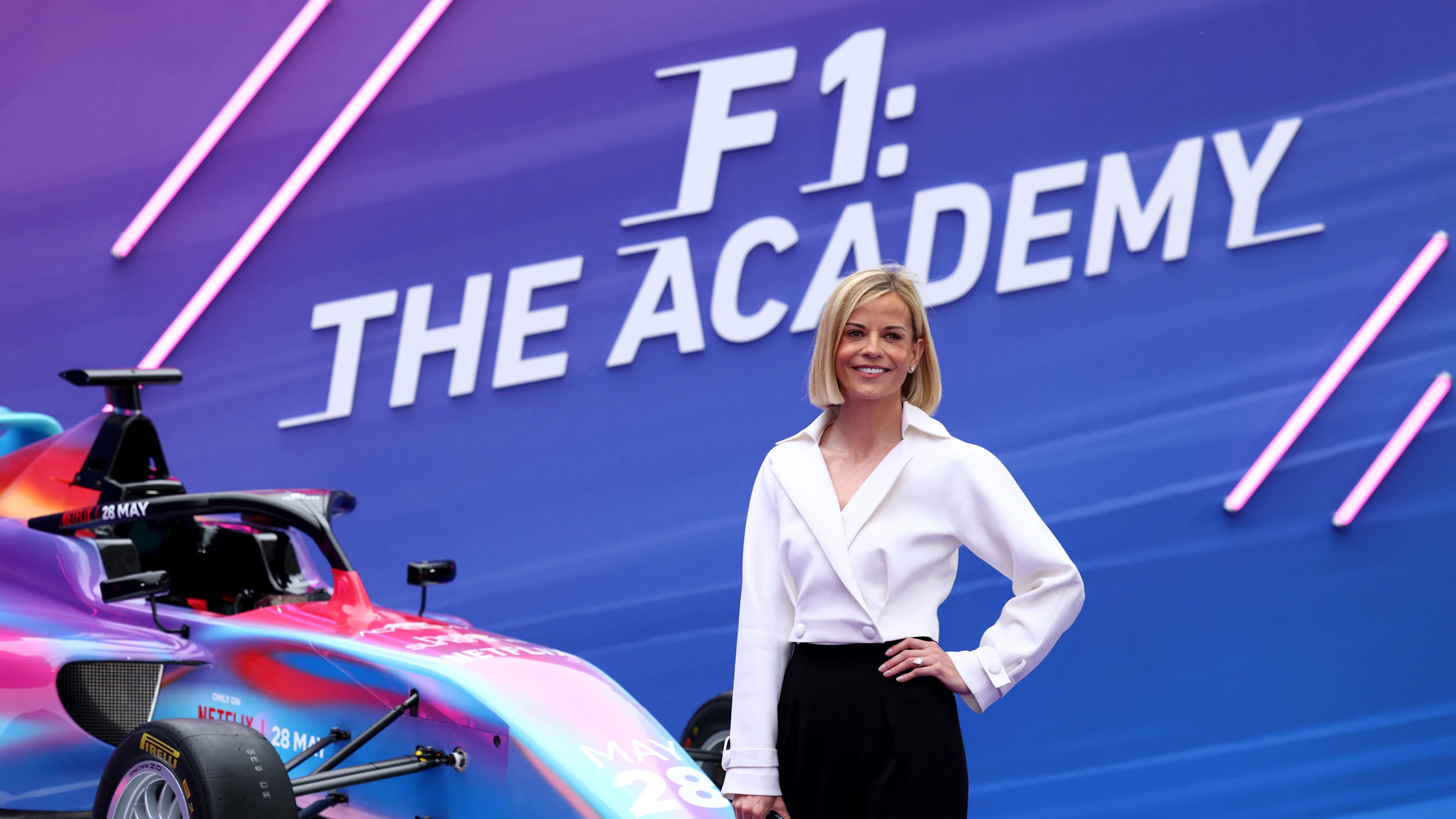 LONDON, ENGLAND - MAY 27: Susie Wolff MBE during the UK Premiere of Netflix Sports Series F1: The