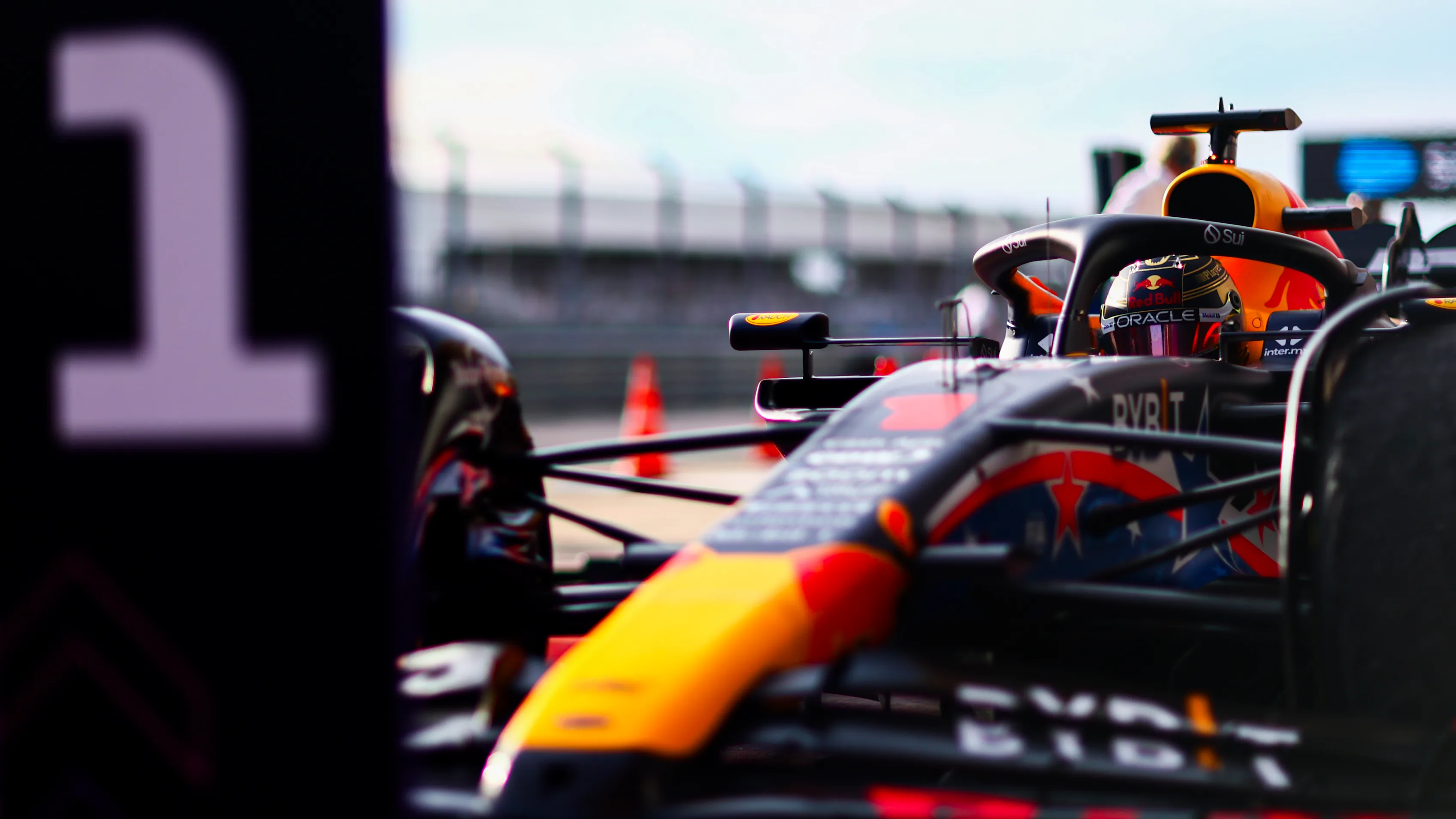 AUSTIN, TEXAS - OCTOBER 21: Sprint winner Max Verstappen of the Netherlands and Oracle Red Bull