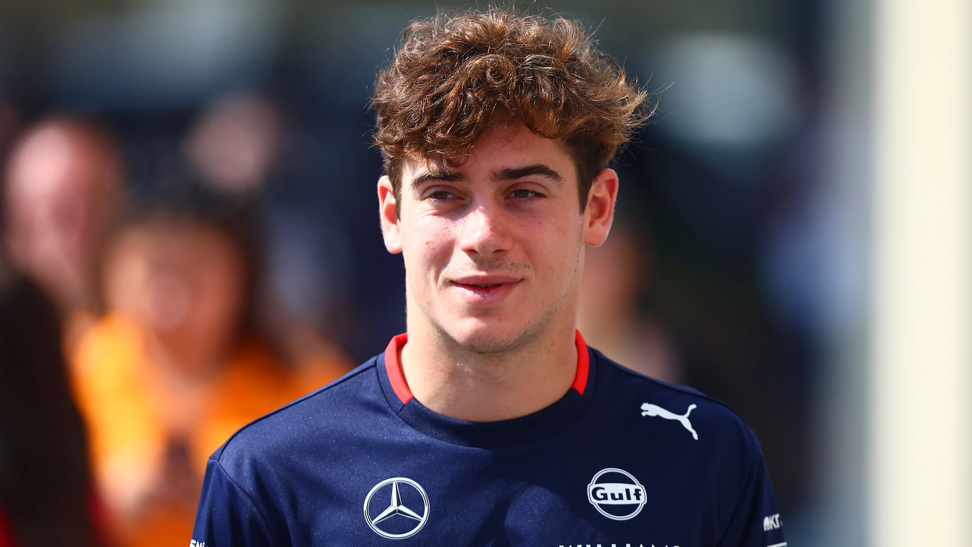 ABU DHABI, UNITED ARAB EMIRATES - DECEMBER 06: Franco Colapinto of Argentina and Williams walks in