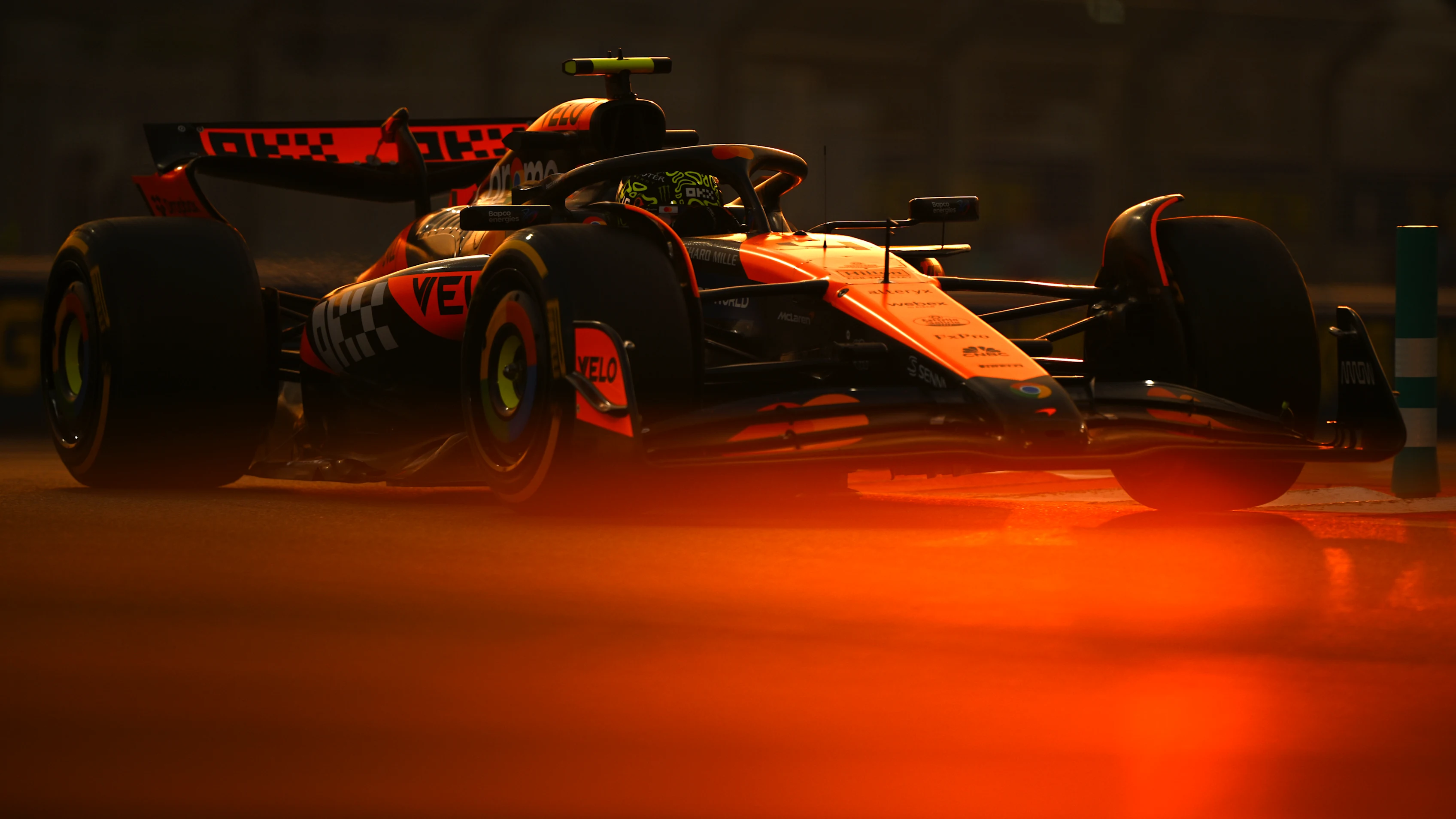 ABU DHABI, UNITED ARAB EMIRATES - DECEMBER 06: Zhou Guanyu of China driving the (24) Kick Sauber