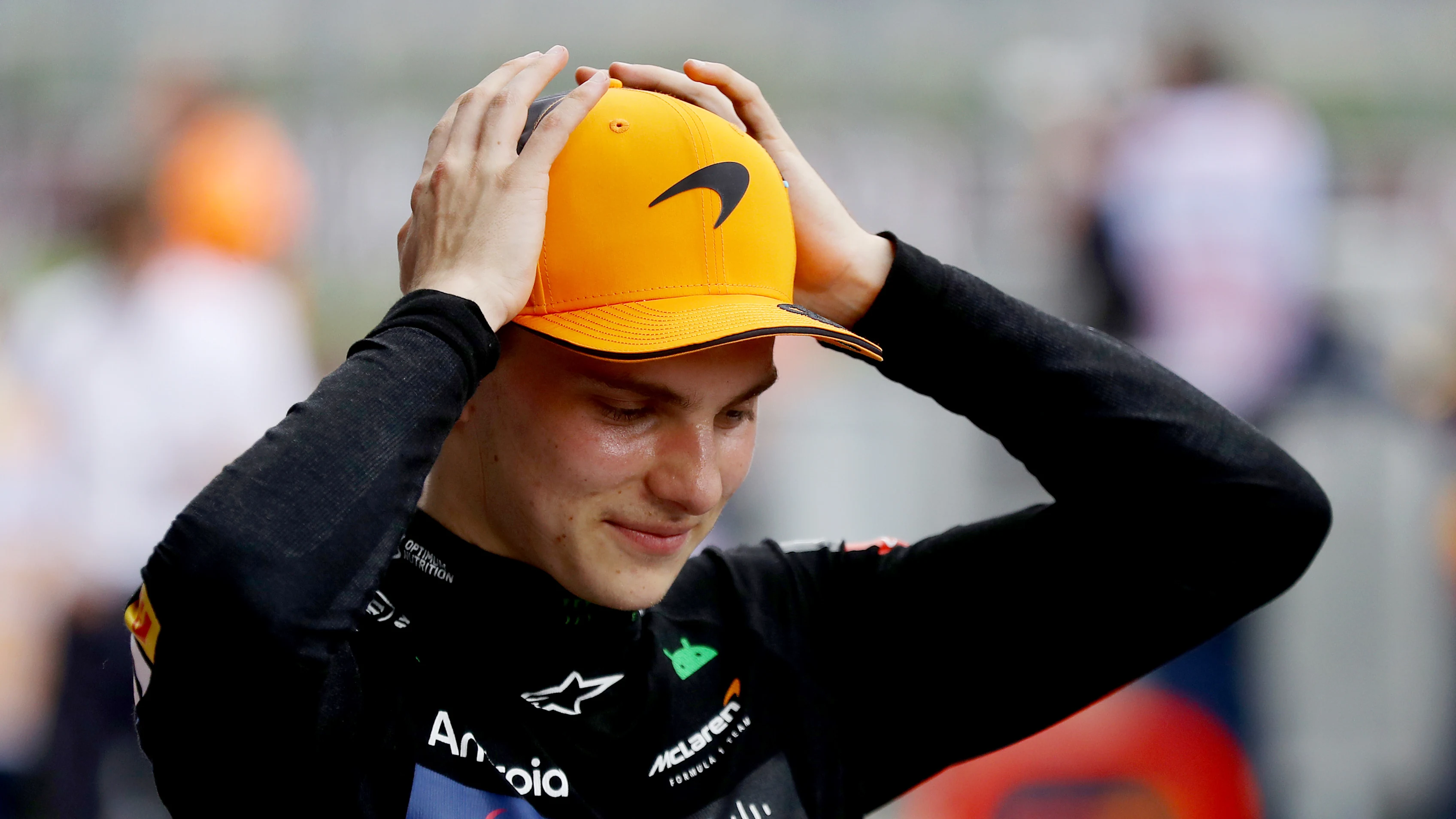 SPIELBERG, AUSTRIA - JUNE 30: Second placed Oscar Piastri of Australia and McLaren looks on in parc