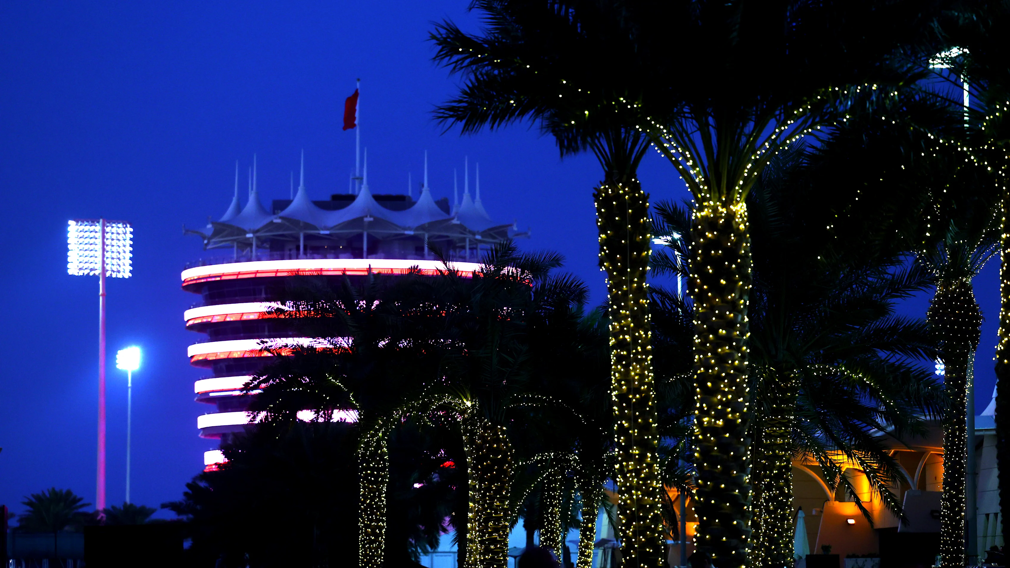 BAHRAIN, BAHRAIN - FEBRUARY 20: A general view of the paddock ahead of F1 Testing at Bahrain