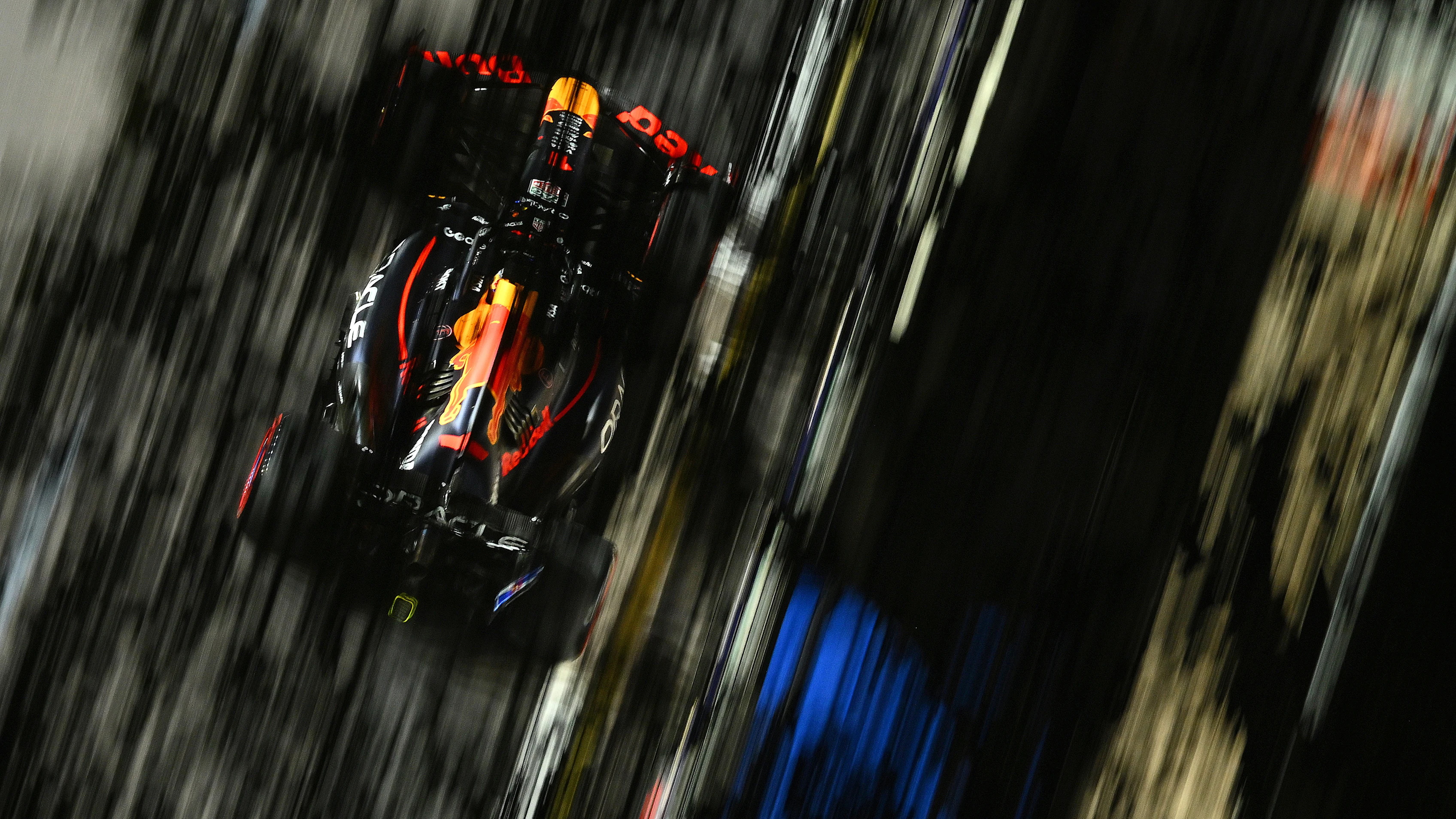SINGAPORE, SINGAPORE - OCTOBER 03: Max Verstappen of the Netherlands driving the (1) Oracle Red