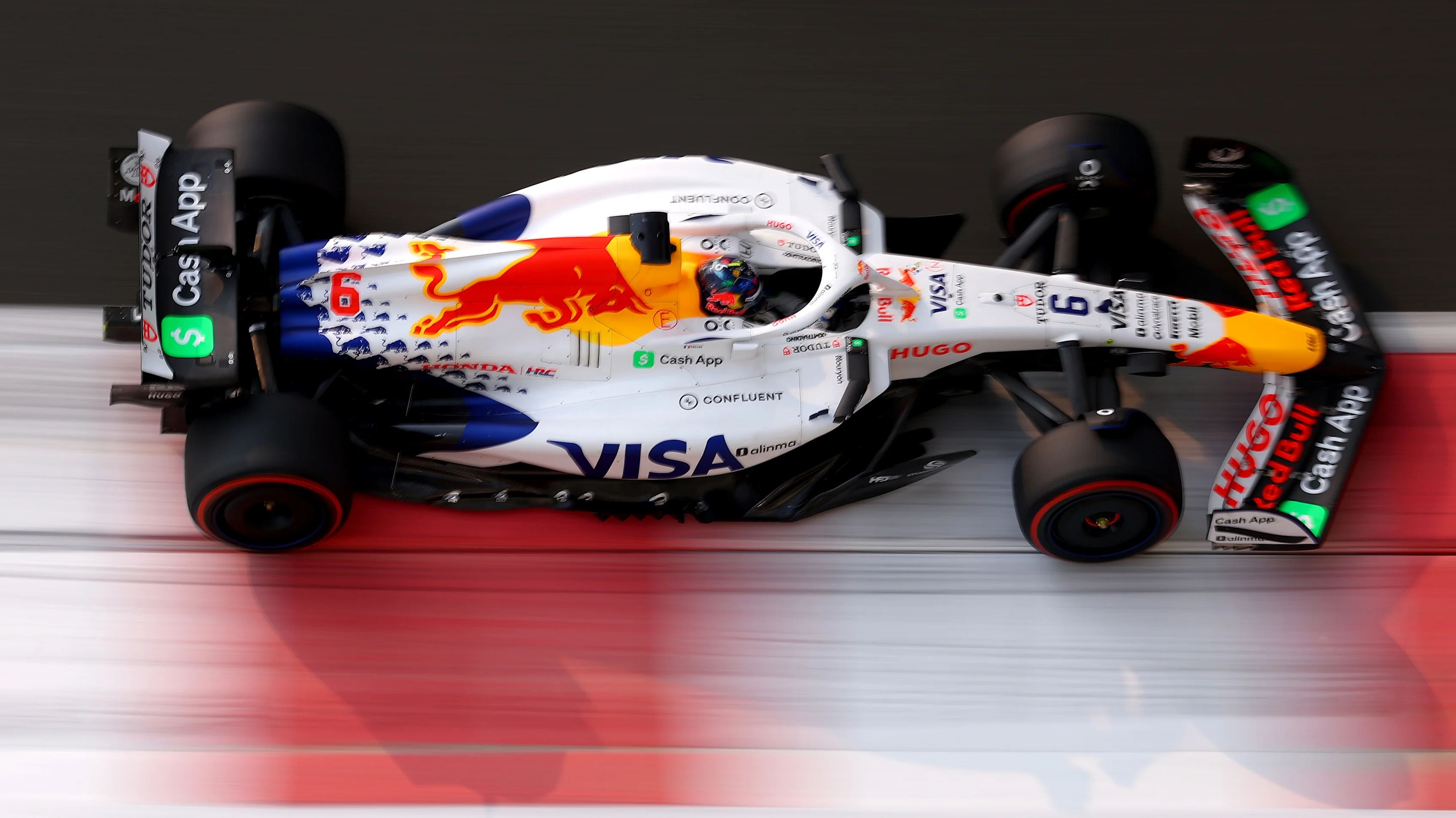 ABU DHABI, UNITED ARAB EMIRATES - DECEMBER 06: Isack Hadjar of France driving the (6) Visa Cash App