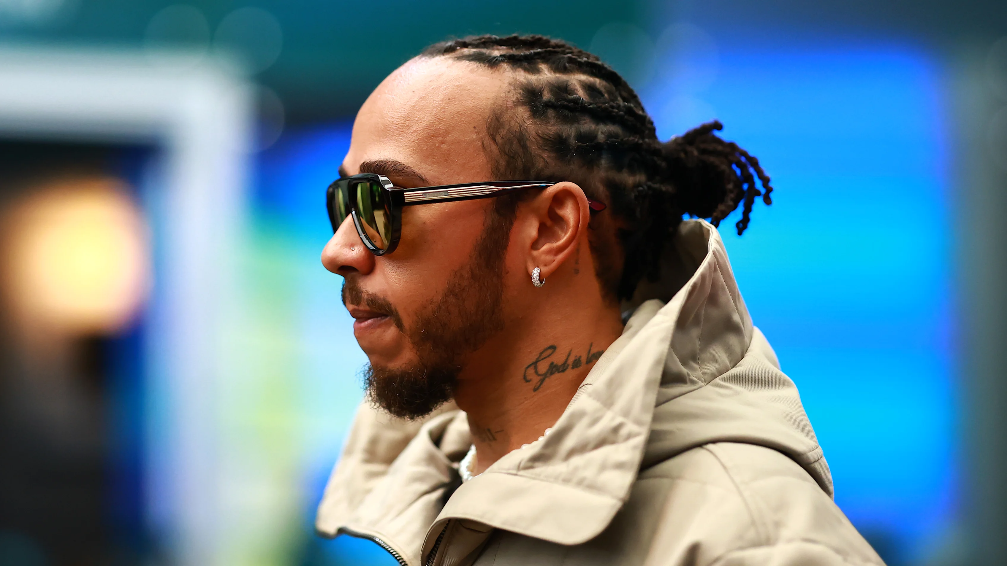 SAO PAULO, BRAZIL - NOVEMBER 06: Lewis Hamilton of Great Britain and Scuderia Ferrari arrives in
