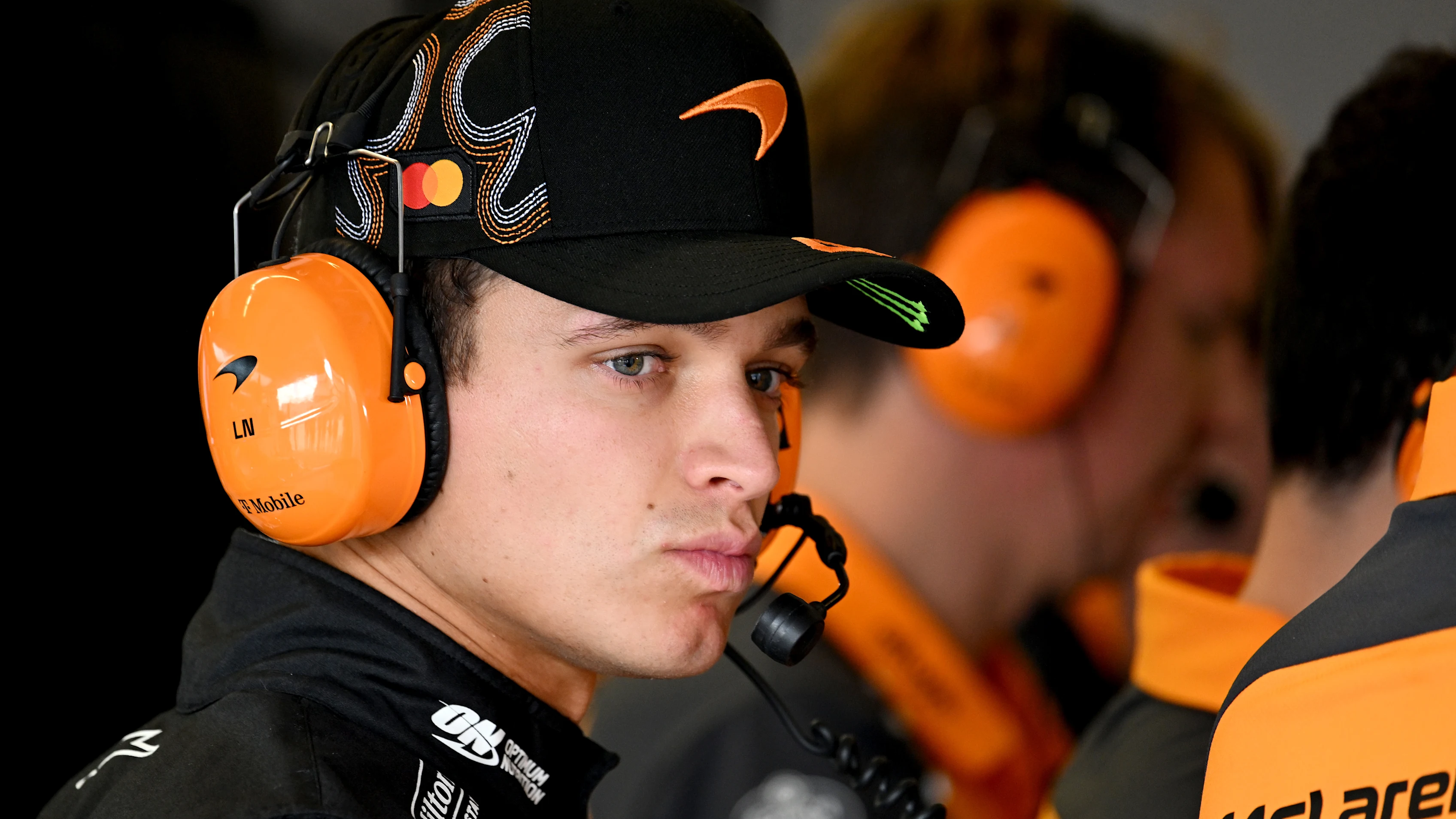 AUSTIN, TEXAS - OCTOBER 17: Lando Norris of Great Britain and McLaren looks on during practice