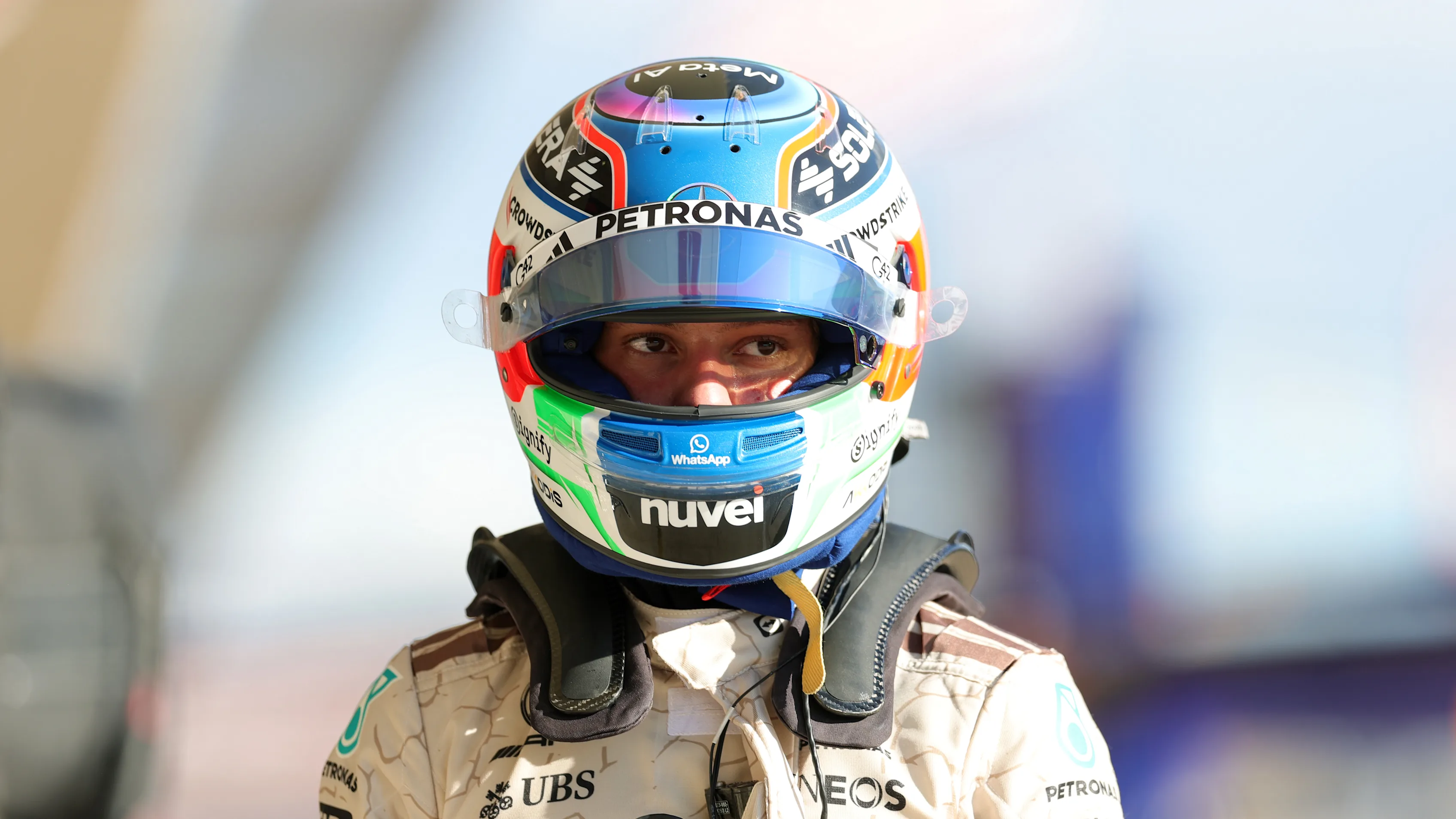 AUSTIN, TEXAS - OCTOBER 17: Andrea Kimi Antonelli of Italy and Mercedes AMG Petronas F1 Team walks