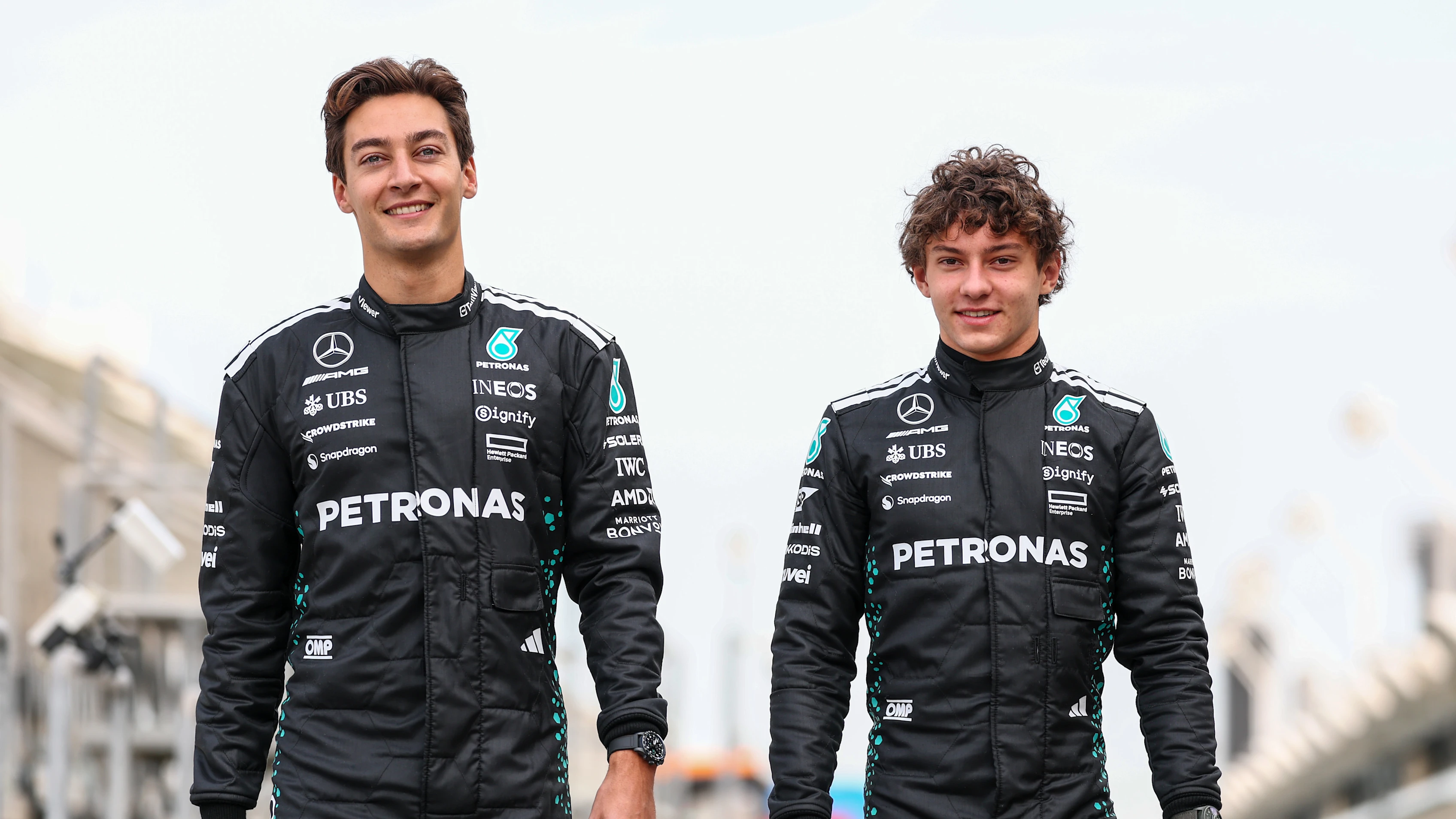 BAHRAIN, BAHRAIN - FEBRUARY 26: George Russell of Great Britain and Mercedes AMG Petronas F1 Team