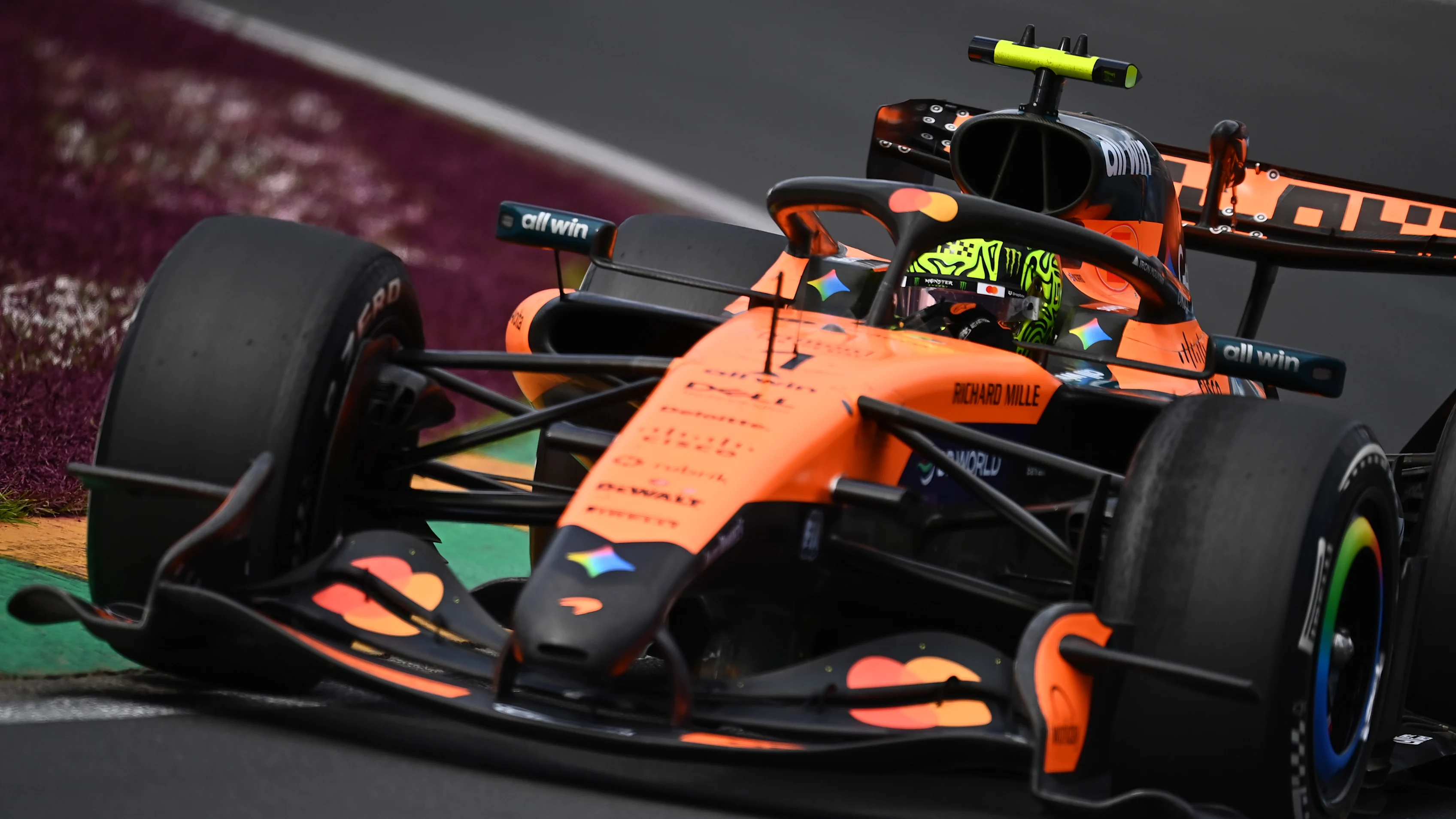 MELBOURNE, AUSTRALIA - MARCH 08: Lando Norris of Great Britain driving the (1) McLaren MCL40 Mercedes on track during the F1 Grand Prix of Australia at Albert Park Grand Prix Circuit on March 08, 2026 in Melbourne, Australia. (Photo by James Sutton - Formula 1/Formula 1 via Getty Images)