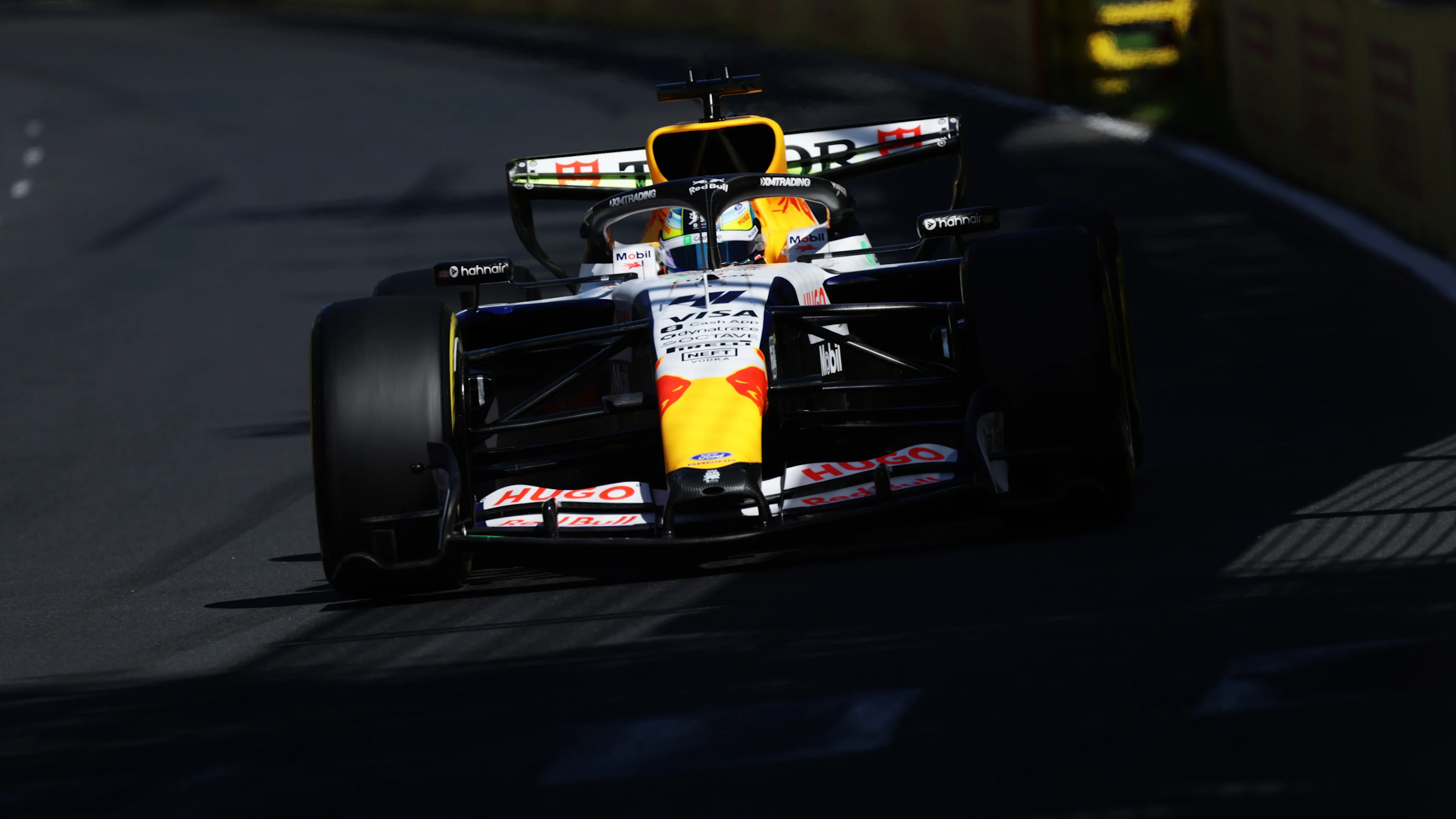 MELBOURNE, AUSTRALIA - MARCH 06: Arvid Lindblad of Great Britain driving the (41) Visa Cash App Racing Bulls VCARB 03 RB Ford on track during practice ahead of the F1 Grand Prix of Australia at Albert Park Grand Prix Circuit on March 06, 2026 in Melbourne, Australia. (Photo by Mark Thompson/Getty Images)