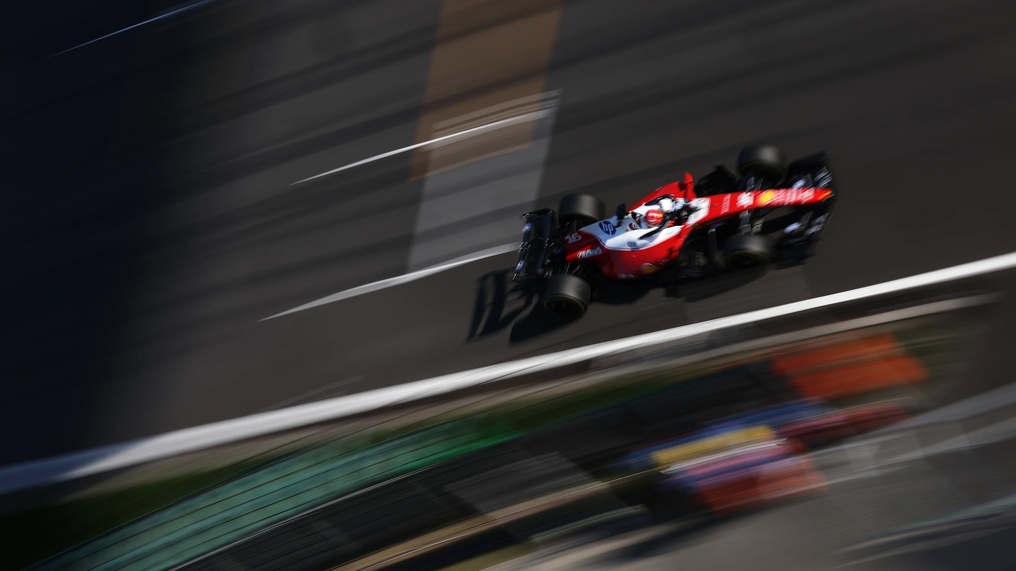 SHANGHAI, CHINA - MARCH 13: Charles Leclerc of Monaco driving the (16) Scuderia Ferrari SF-26 on track during Sprint qualifying ahead of the F1 Grand Prix of China at Shanghai International Circuit on March 13, 2026 in Shanghai, China. (Photo by Mark Thompson/Getty Images)