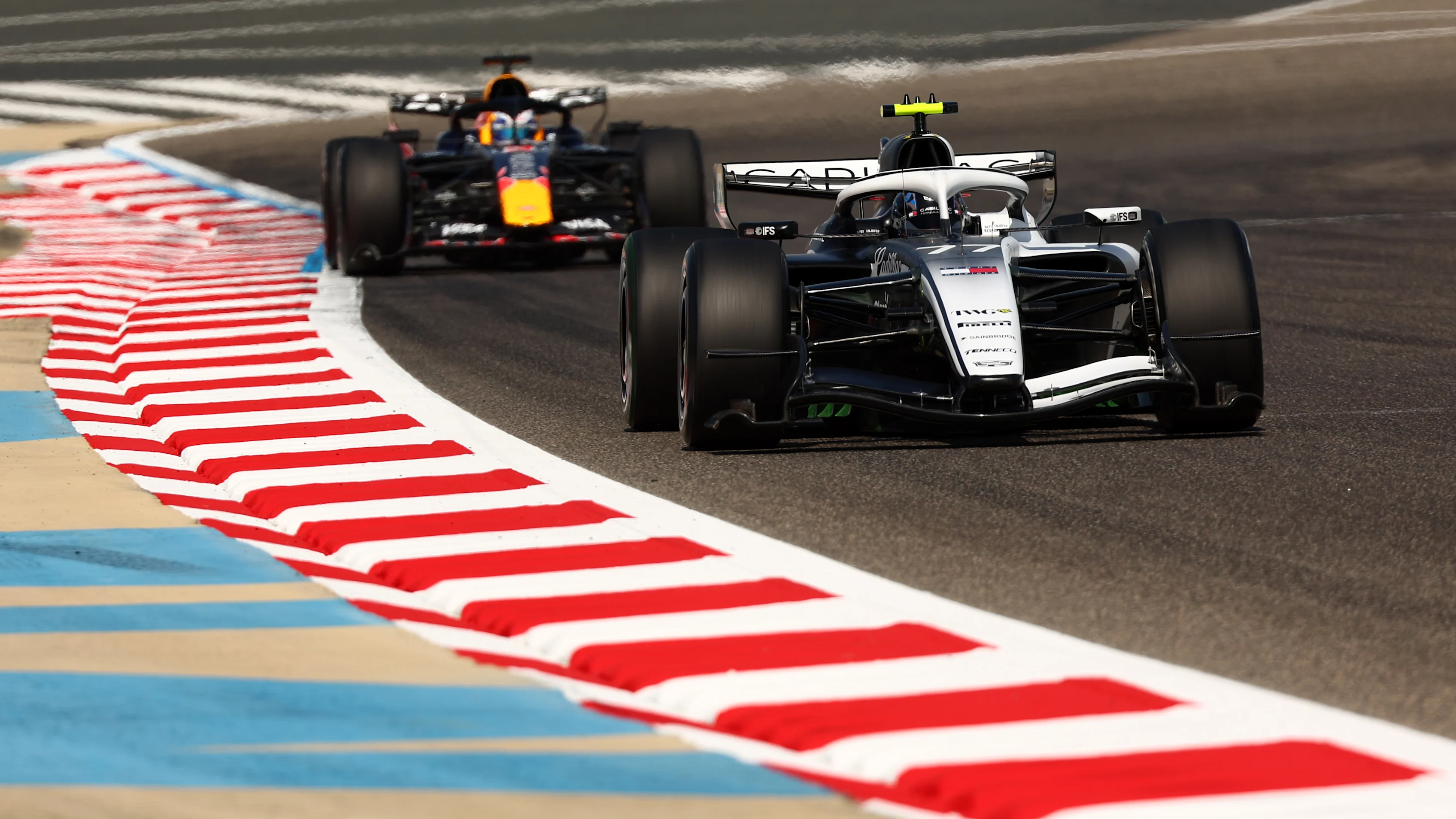 BAHRAIN, BAHRAIN - FEBRUARY 11: Valtteri Bottas of Finland driving the (77) Cadillac F1 Team