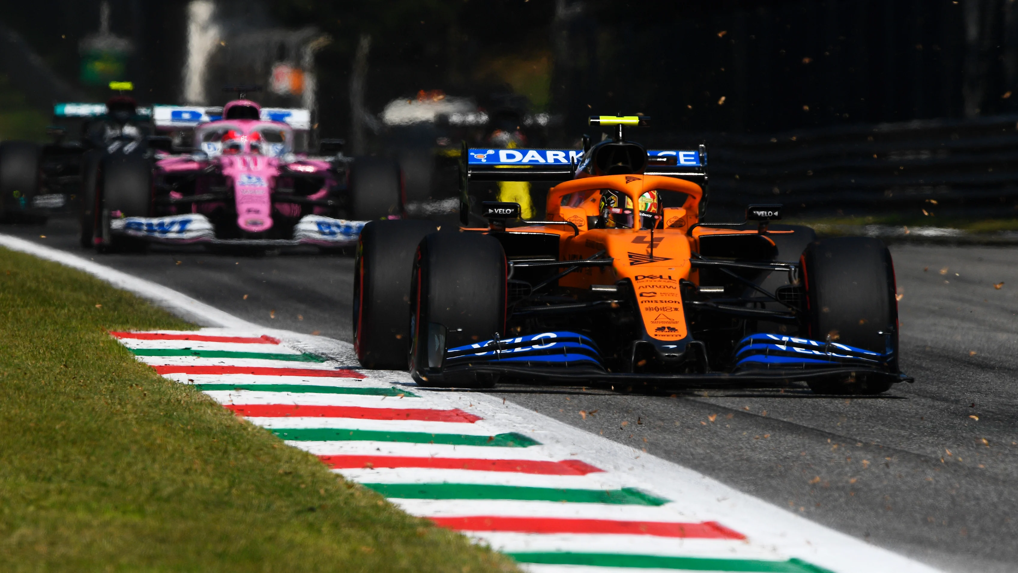 MONZA, ITALY - SEPTEMBER 06: Lando Norris of Great Britain driving the (4) McLaren F1 Team MCL35