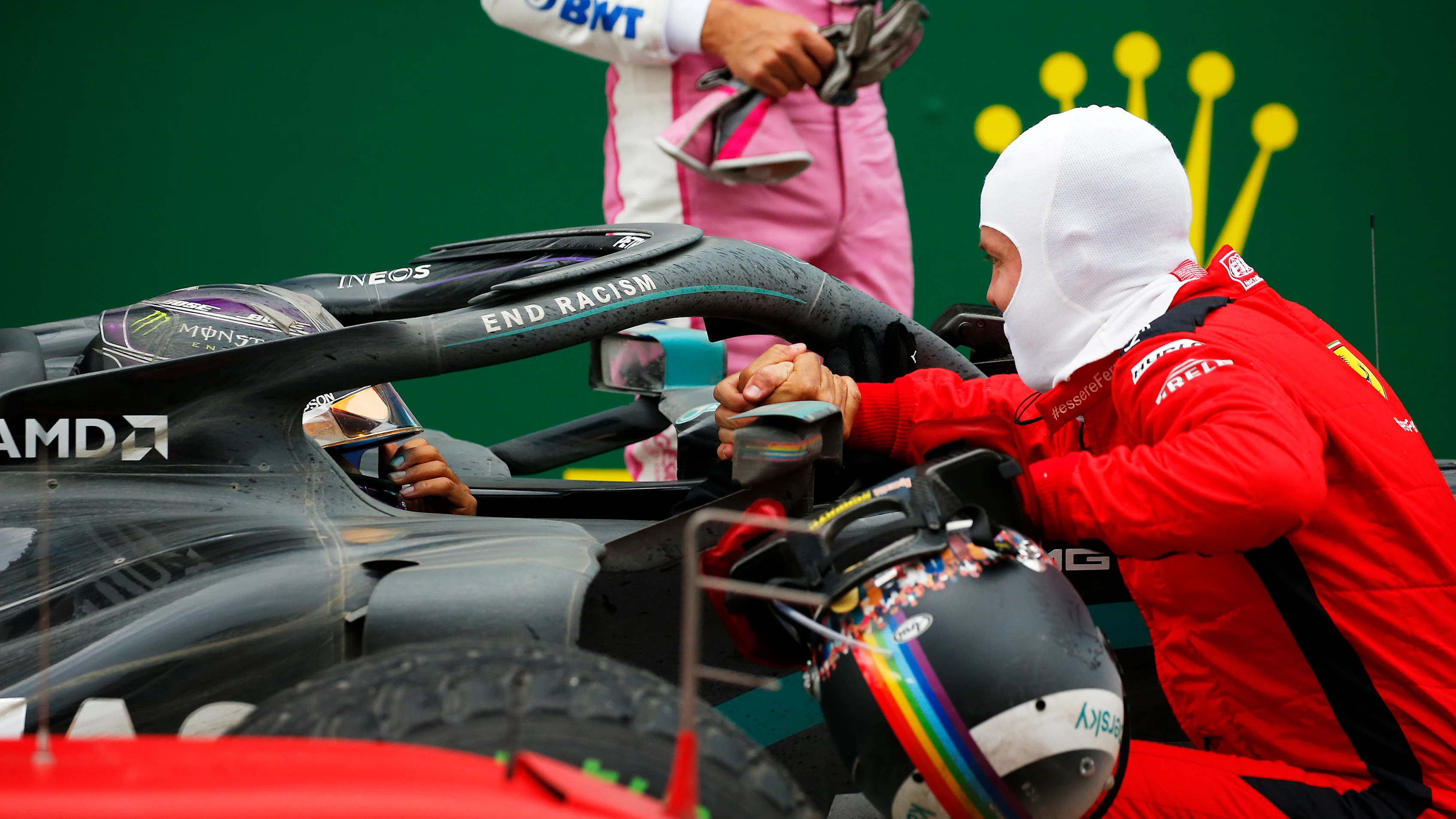 ISTANBUL, TURKEY - NOVEMBER 15: Race winner Lewis Hamilton of Great Britain and Mercedes GP is